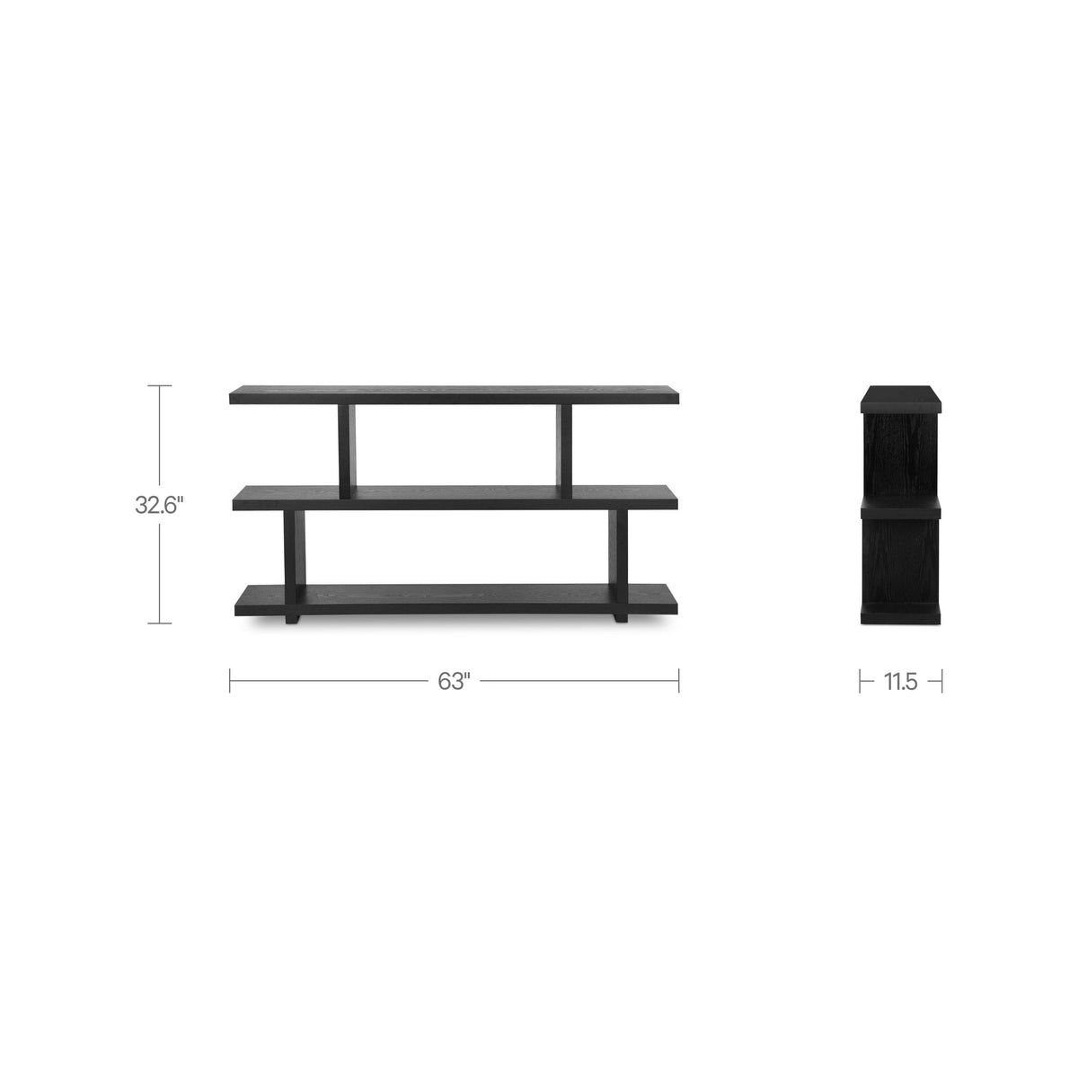 Miri - Small Shelf - Black