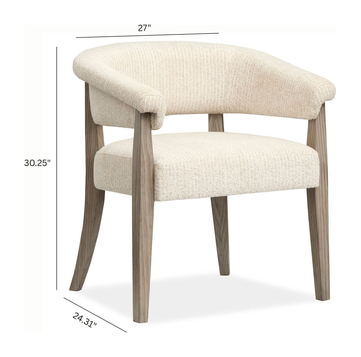 Braelyn - Upholstered Host Chair (Set of 2) - Dorian Gray