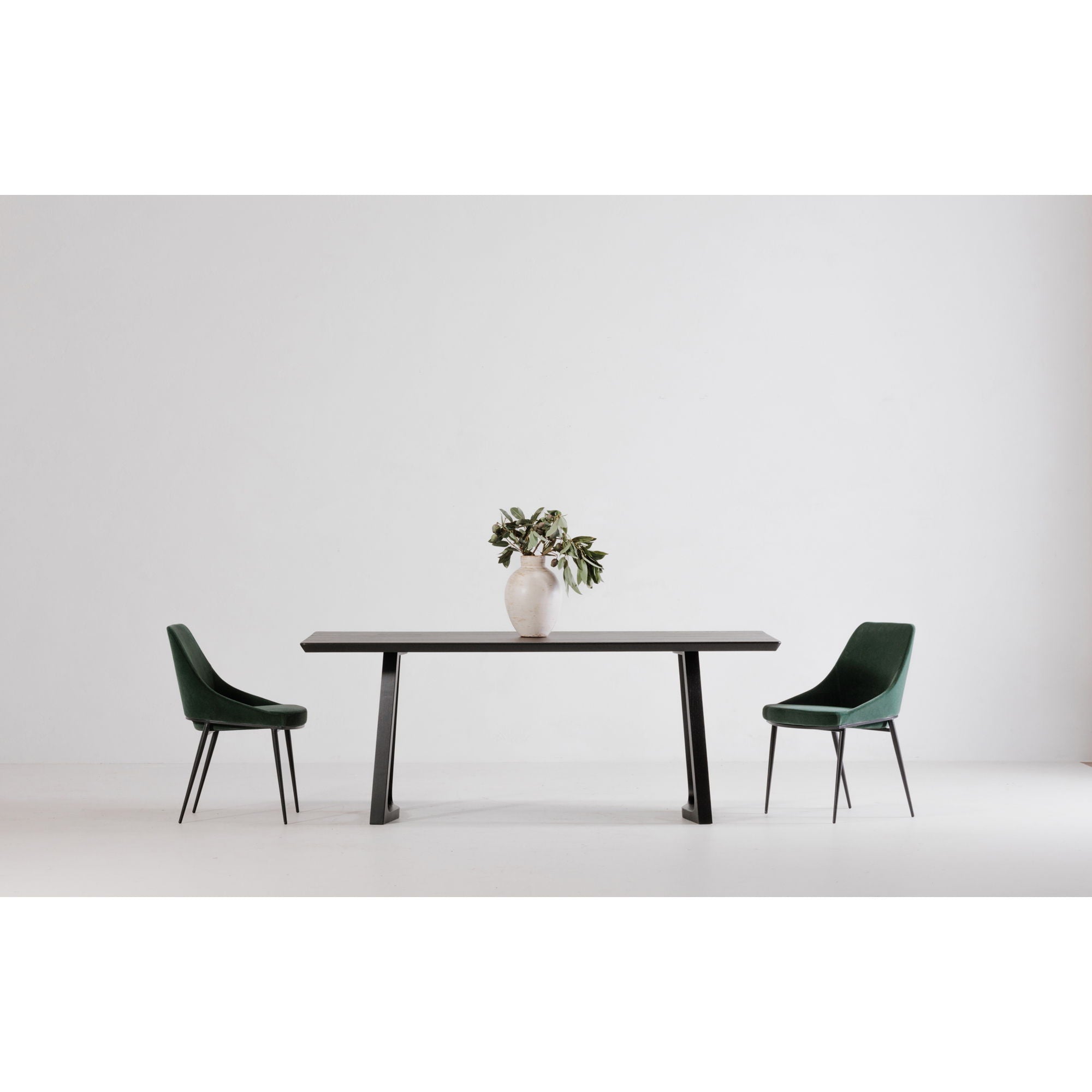 Silas - Dining Table - Black Ash