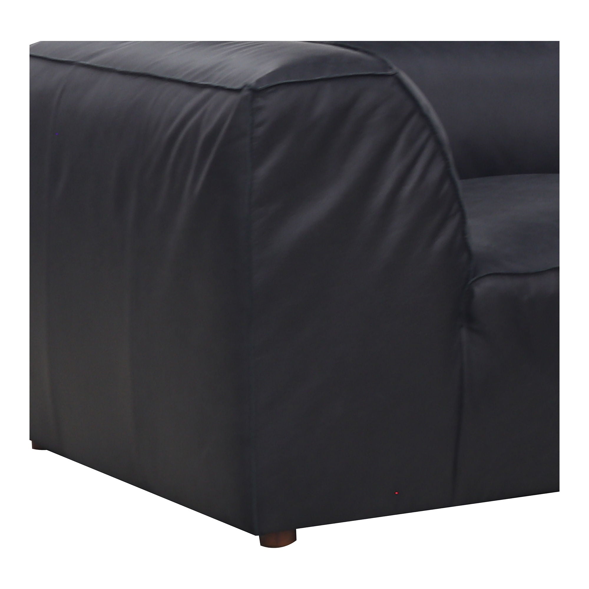 Form - Lounge Modular Sectional Vantage Black Leather
