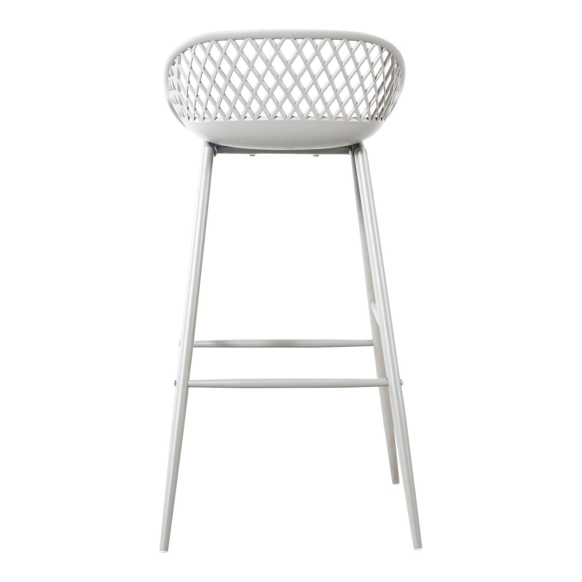 Piazza - Outdoor Barstool (Set of 2) - White