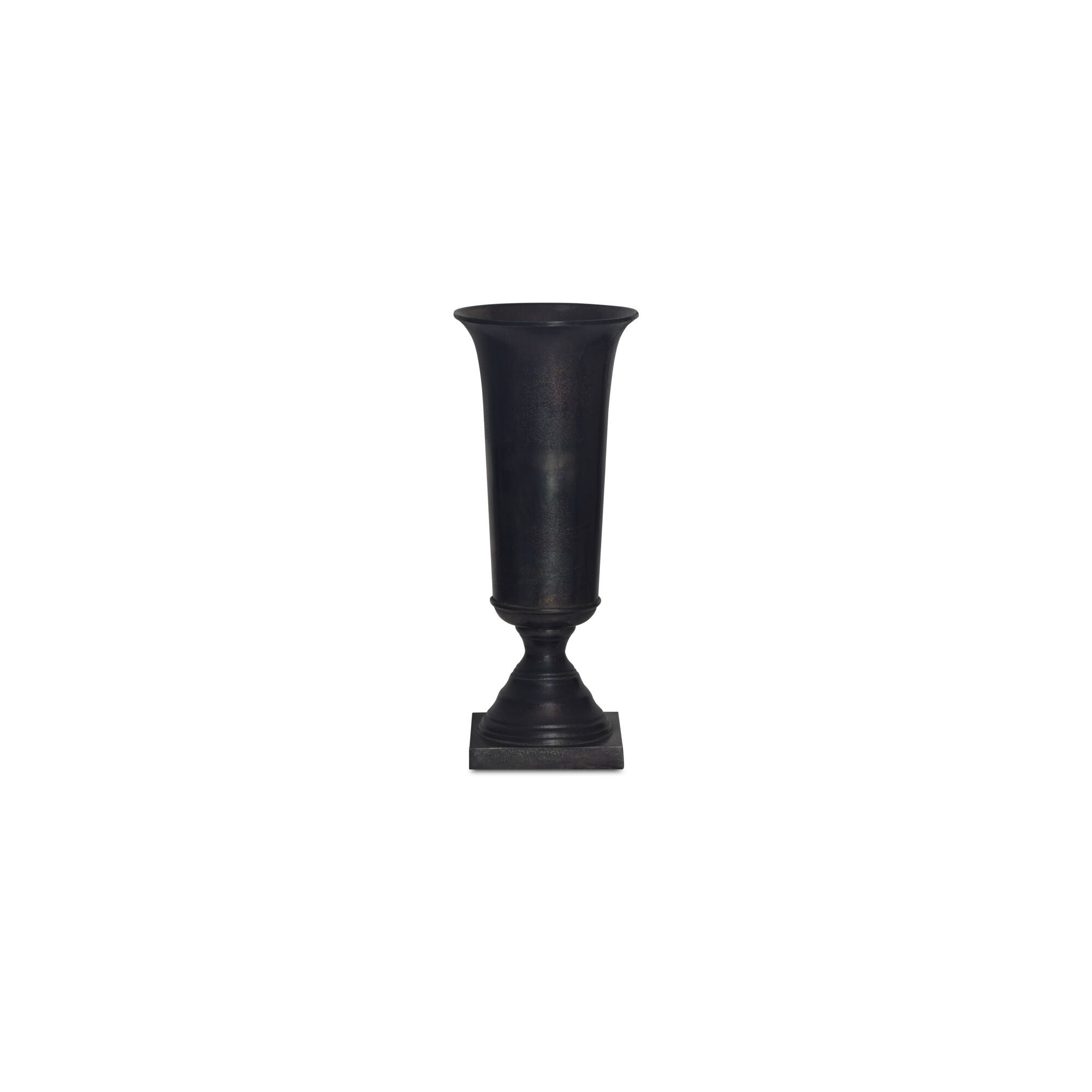 Cassia - Cast Aluminum Vase - Black