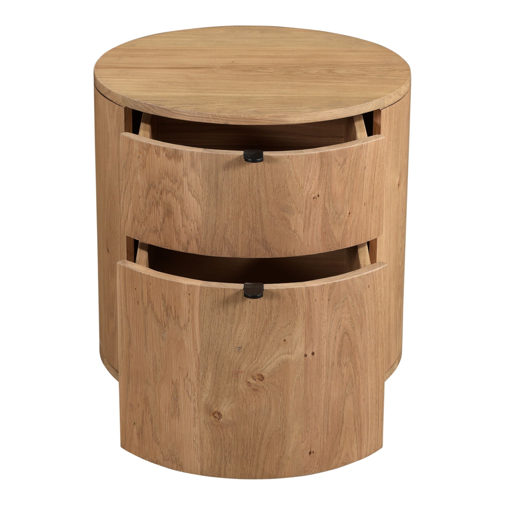 Theo - Two Drawer Nightstand - Light Brown