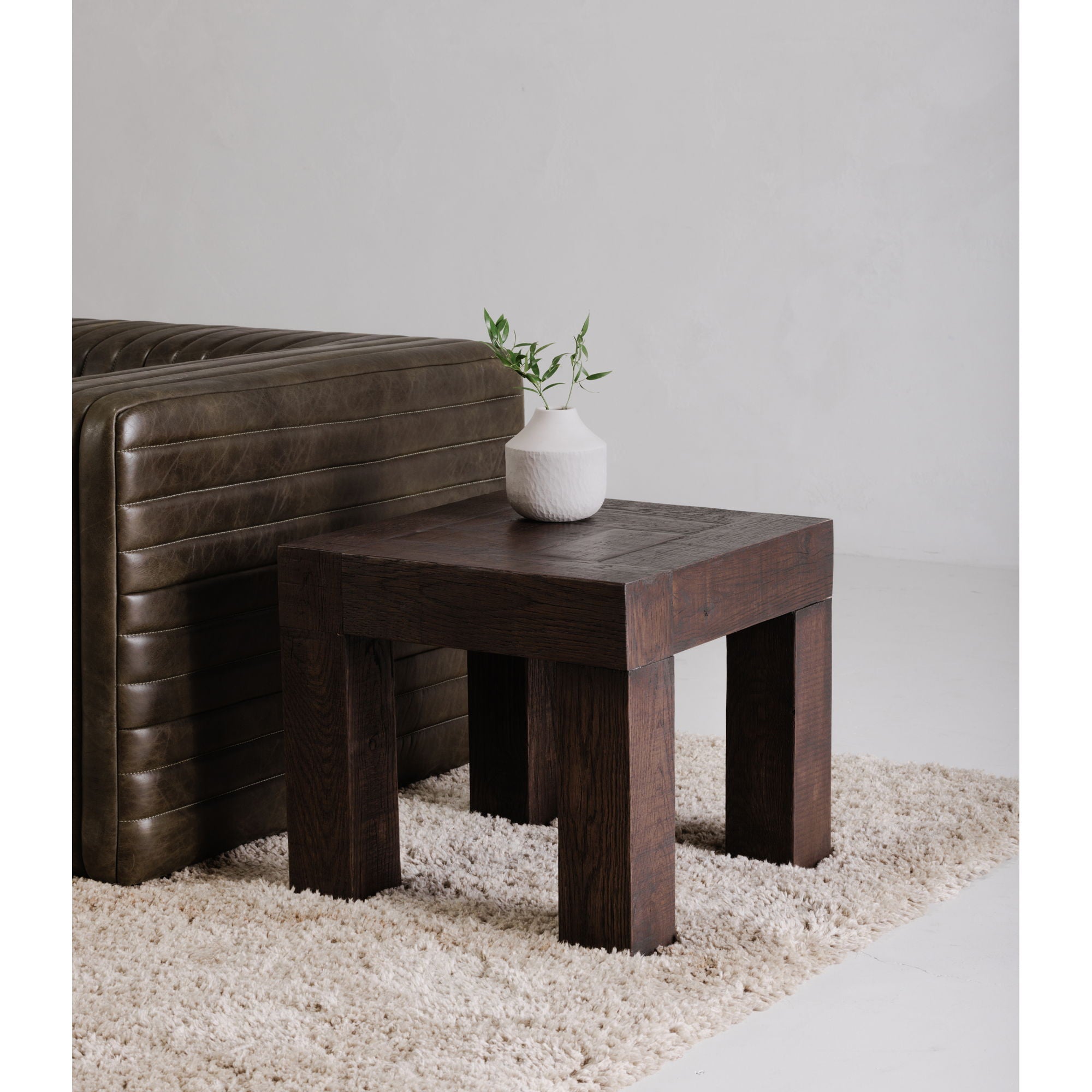 Evander - Side Table - Dark Brown