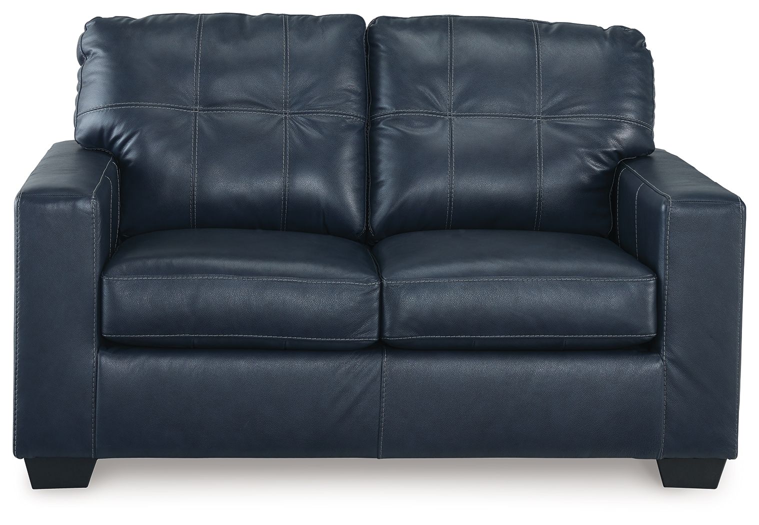 Santorine - Ocean - Loveseat - Leather Match