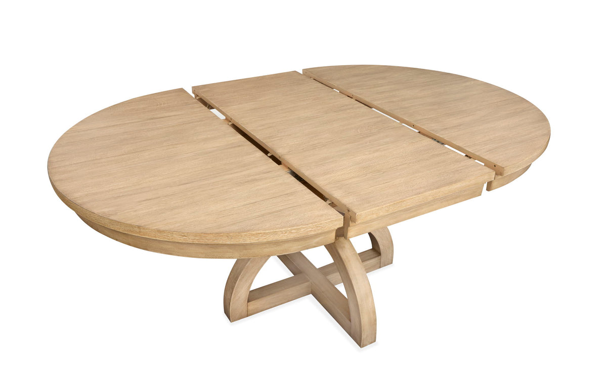 Coventry - Extendable 48" Round Dining Table - Honey Wheat
