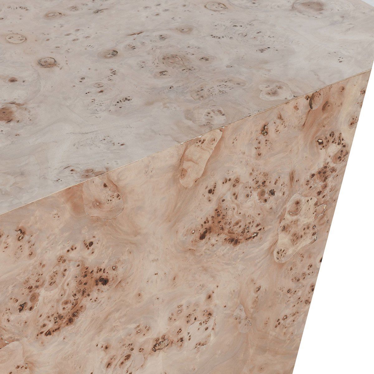 Avena - Burl Wood Square Coffee Table - Natural