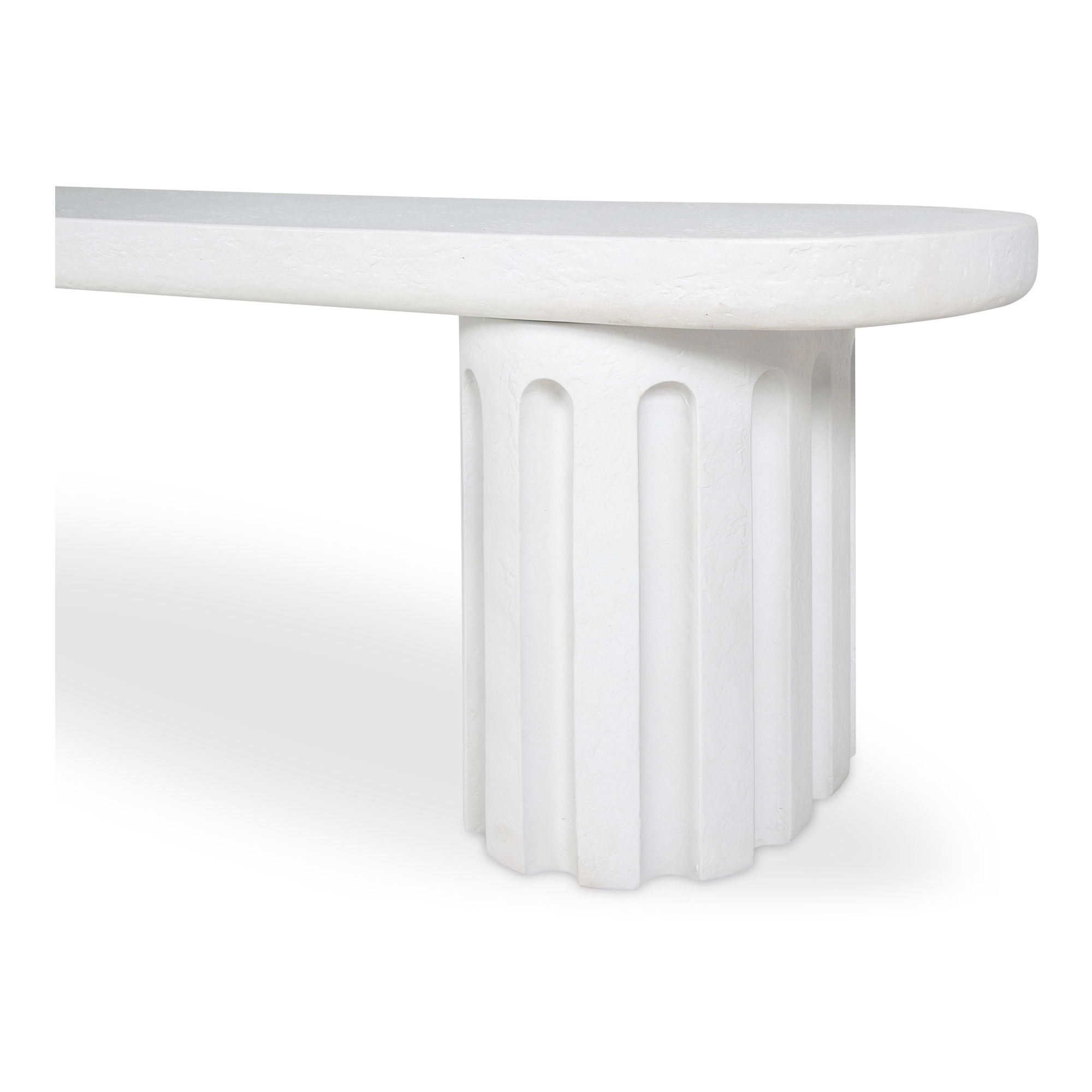 Eris - Outdoor Dining Bench - White
