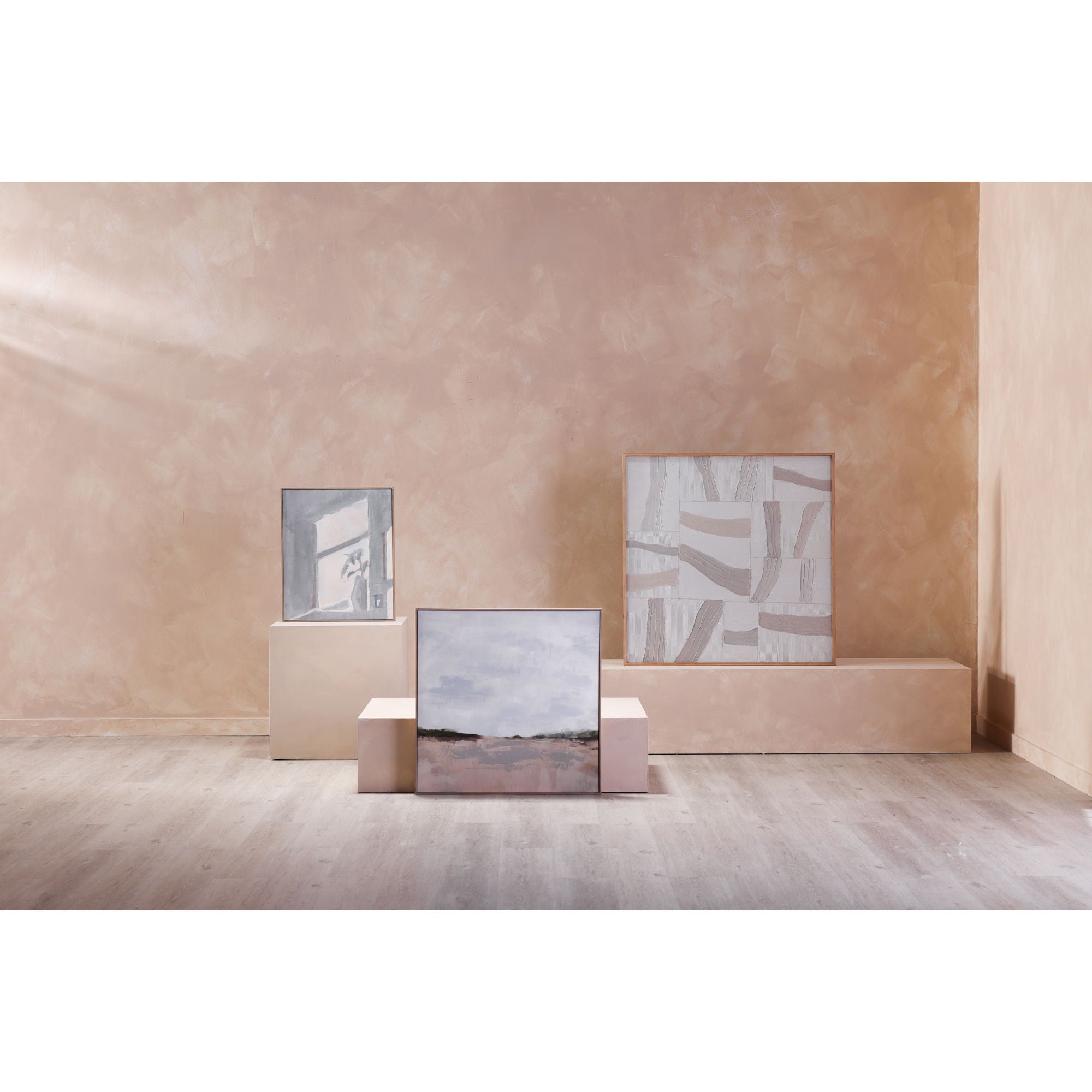 Configured - Framed Painting - White