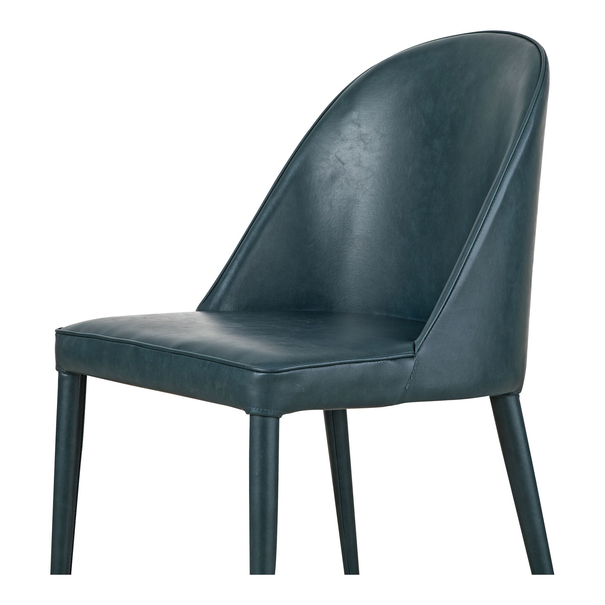 Burton - Dining Chair Vegan Leather (Set of 2) - Dark Teal