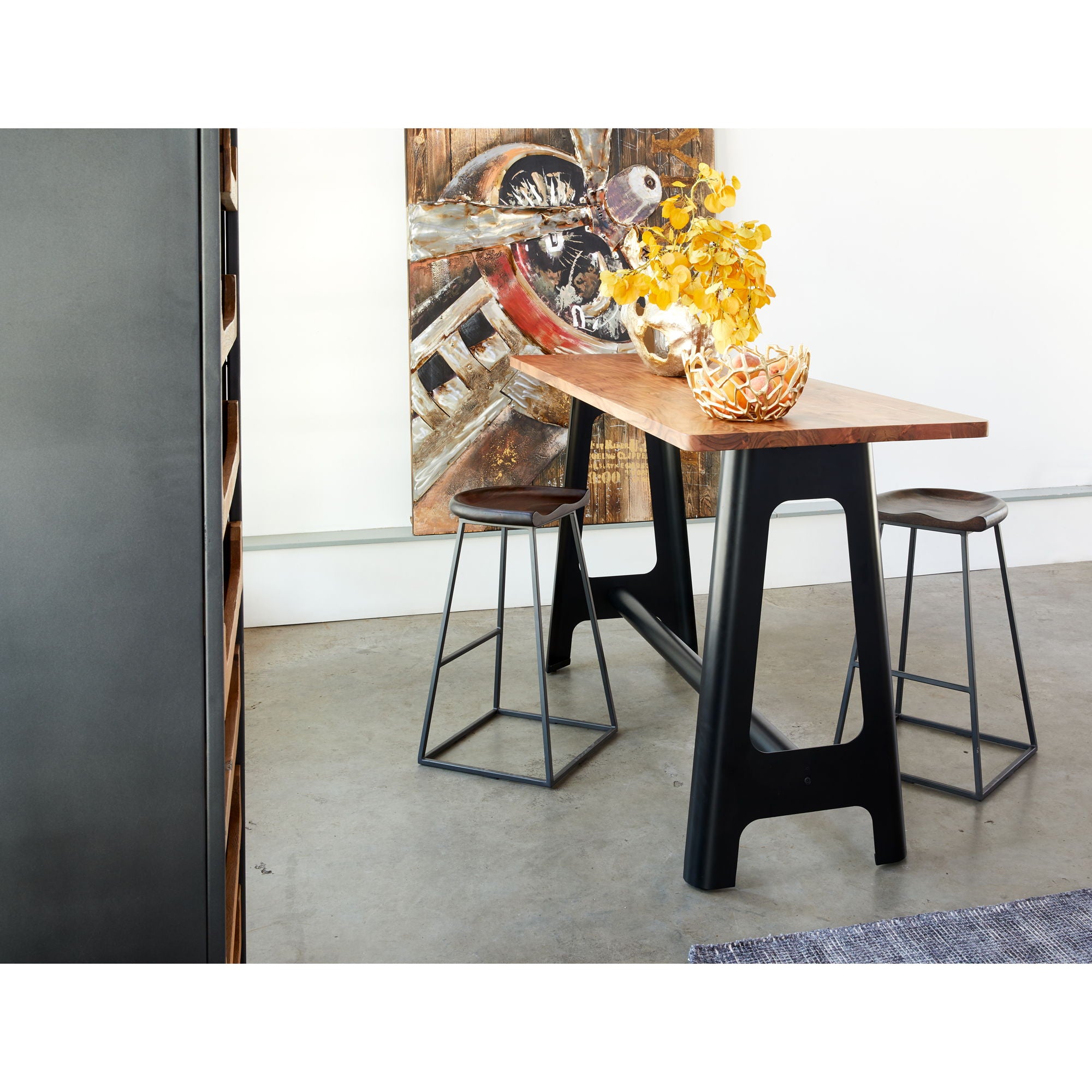 Craftsman - Solid Acacia Bar Table - Natural
