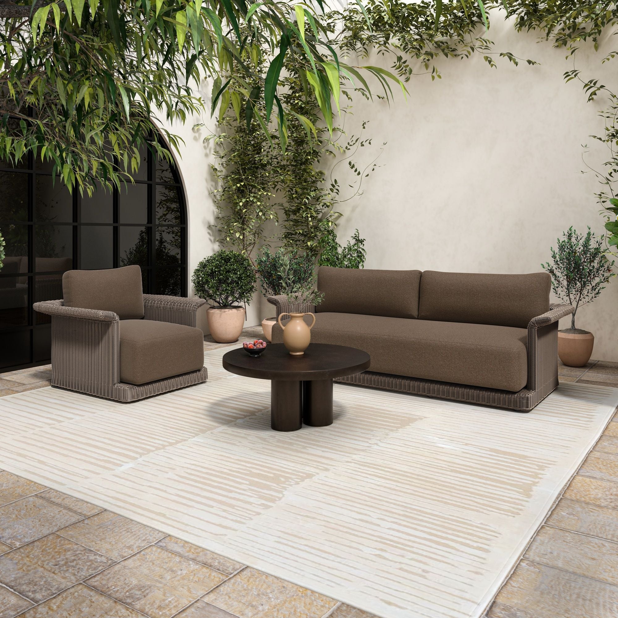 Logan - Outdoor Coffee Table - Black