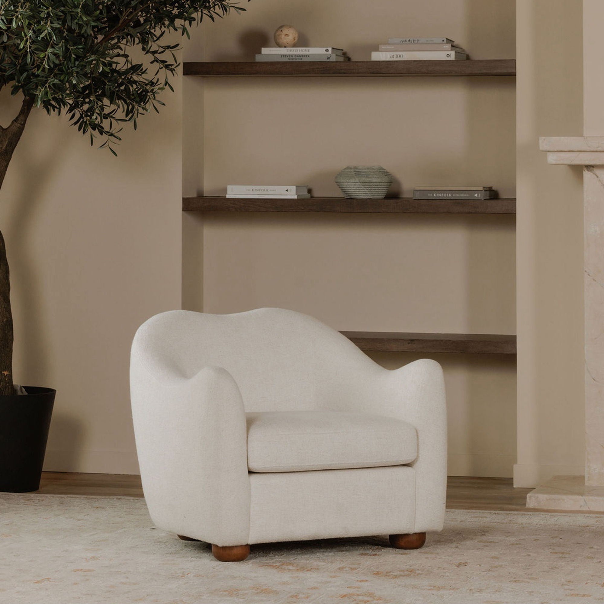 Bria - Accent Chair - Oatmeal