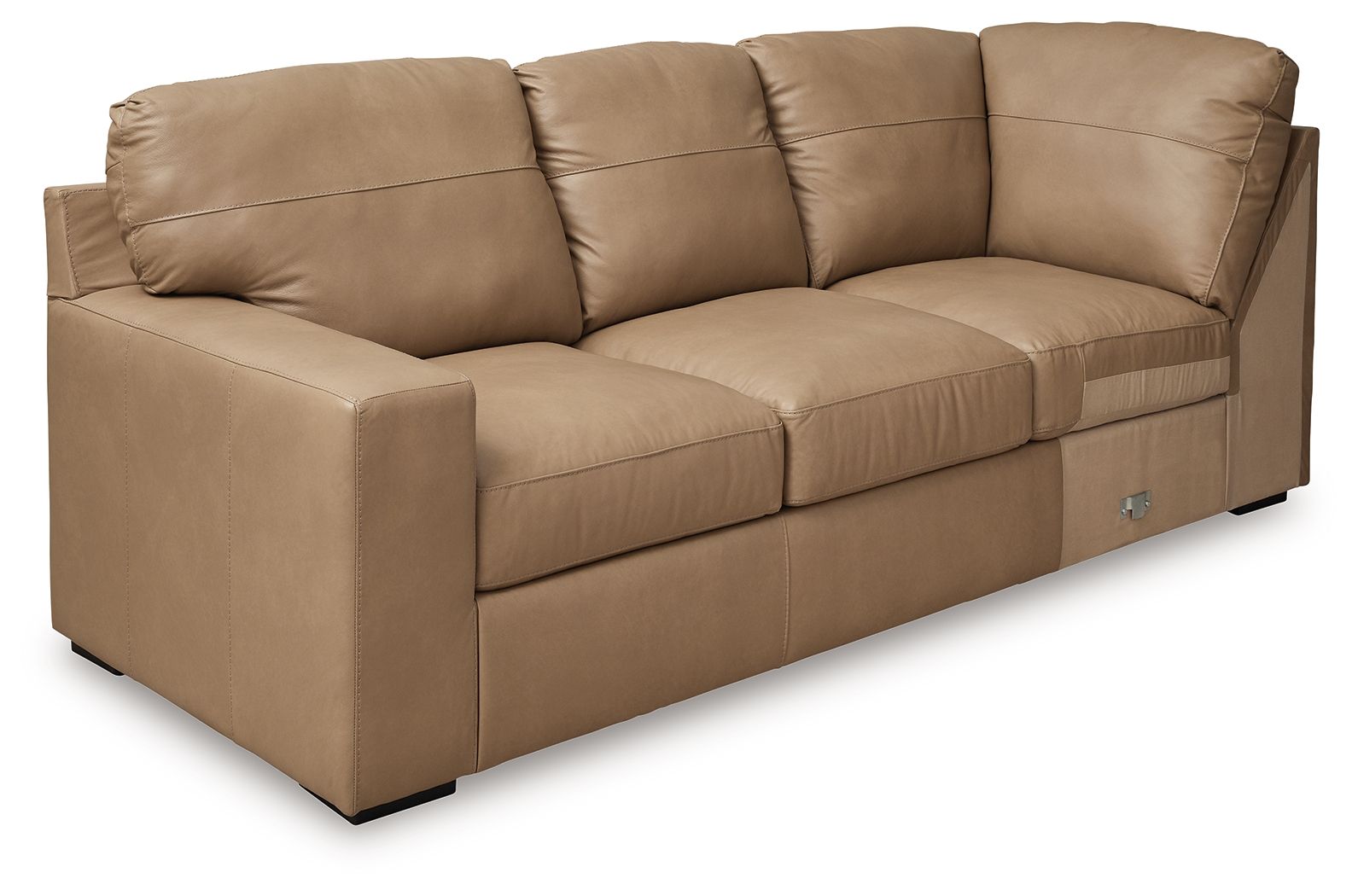 Bandon - Toffee - 4-Piece Sectional With Raf Loveseat - Leather Match