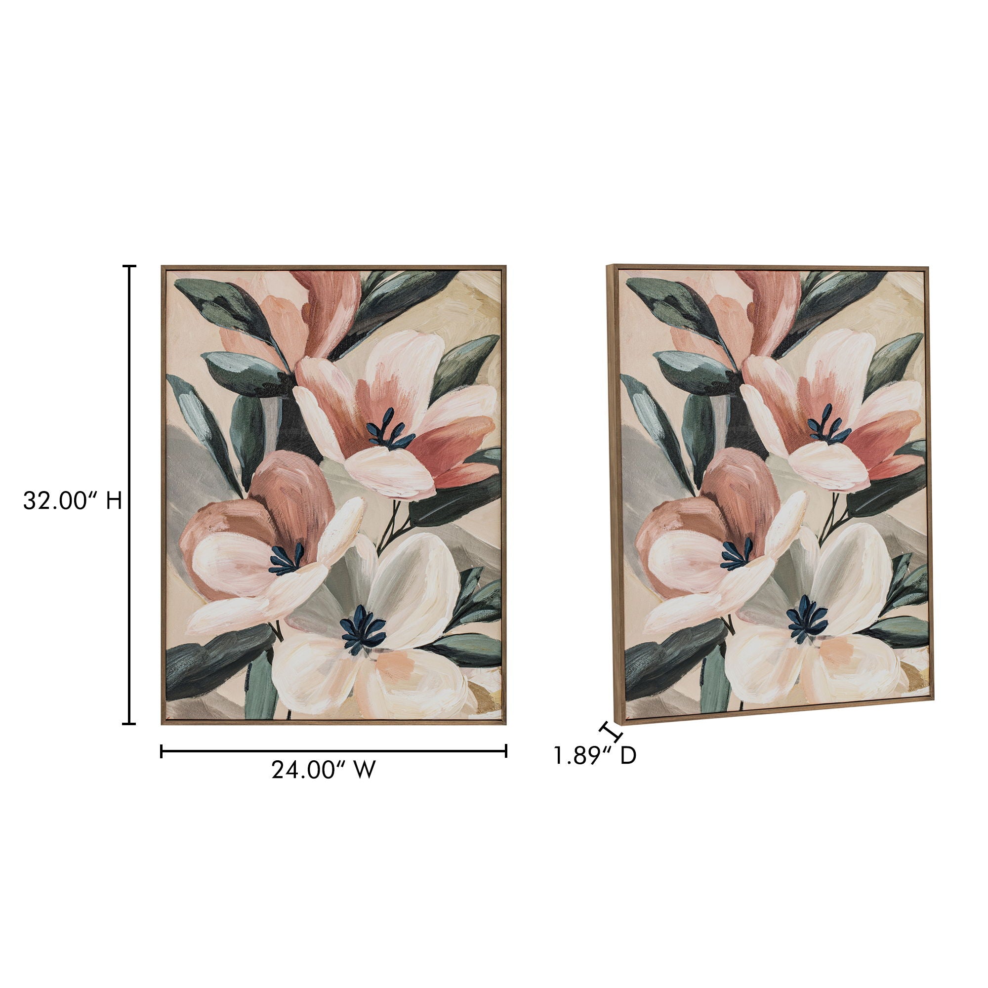 Virtue - 2 Framed Painting - Pink