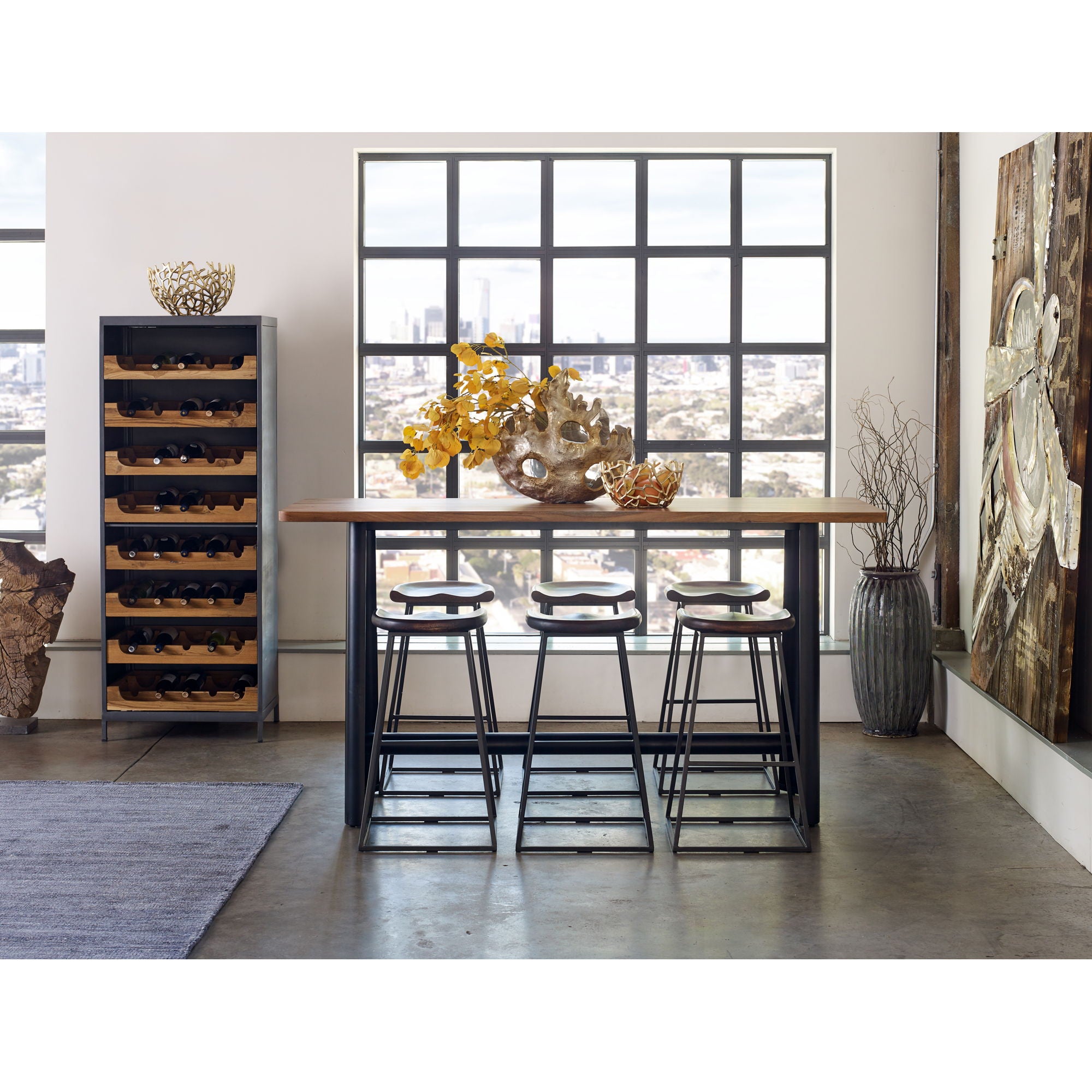 Craftsman - Solid Acacia Bar Table - Natural