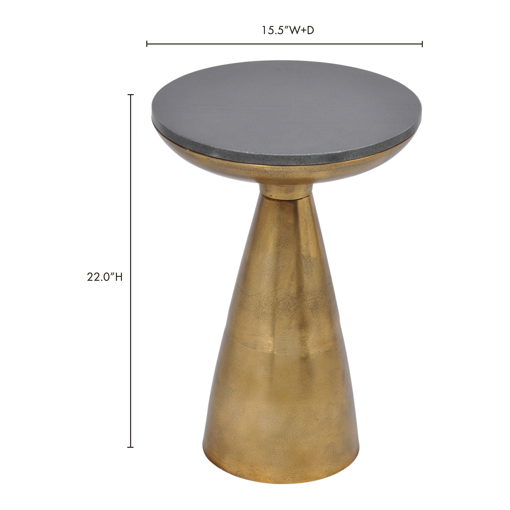 Font - Side Table - Brass