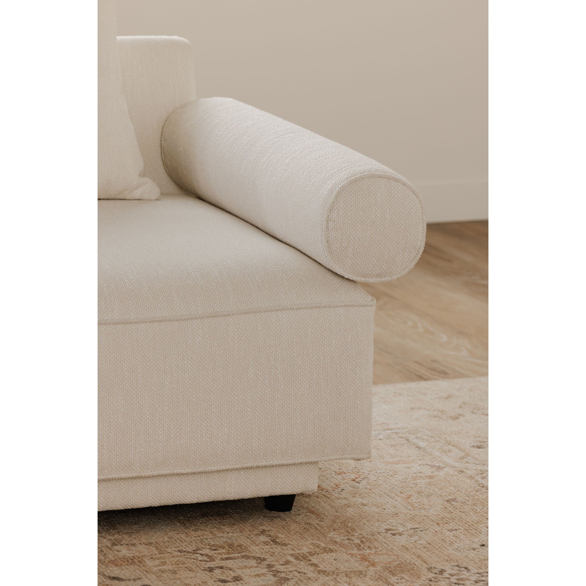 Rosello - Left Arm Facing Chair - White