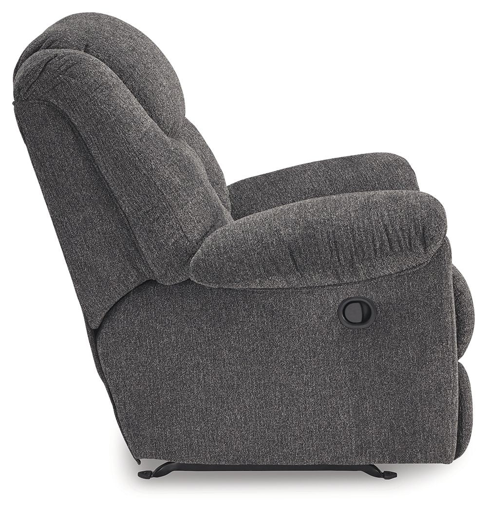 Foreside - Charcoal - Rocker Recliner - Fabric