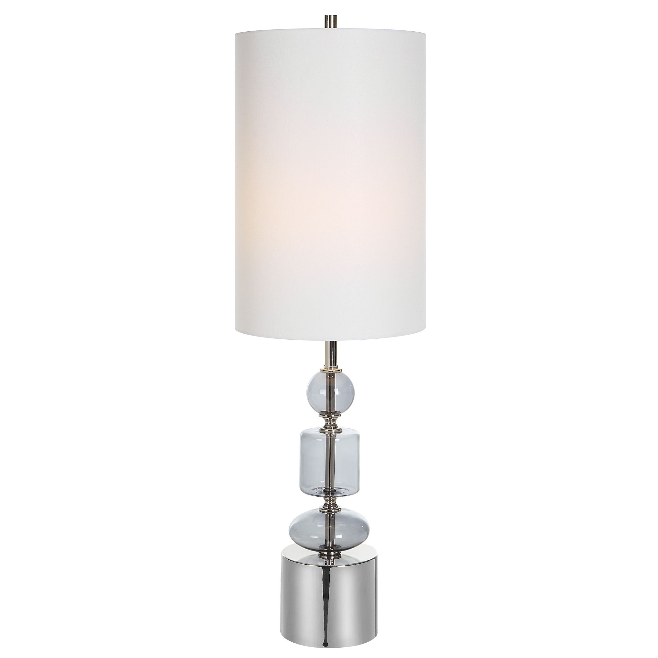 Stratus - Gray Glass Buffet Lamp