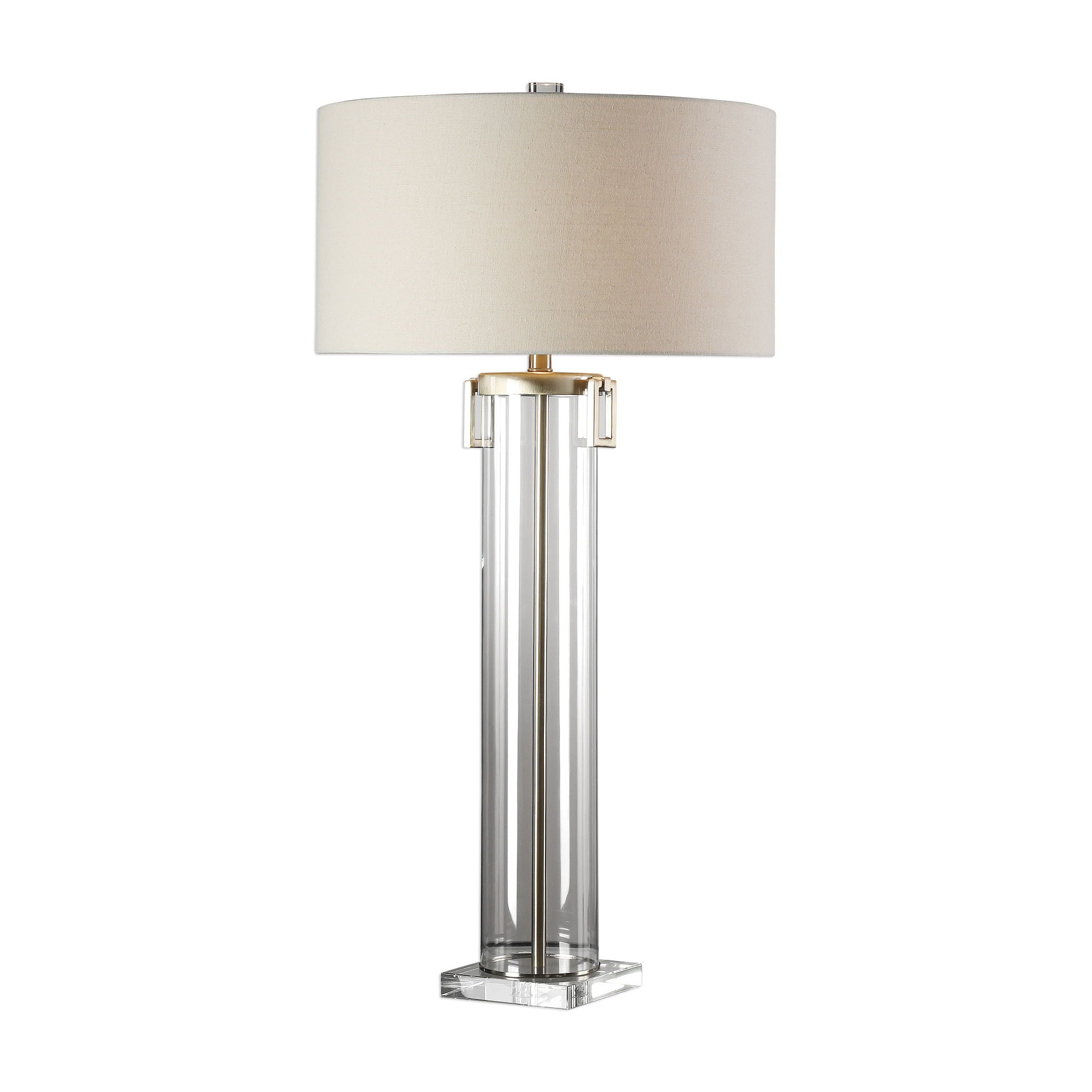 Monette - Tall Cylinder Lamp - Pearl Silver