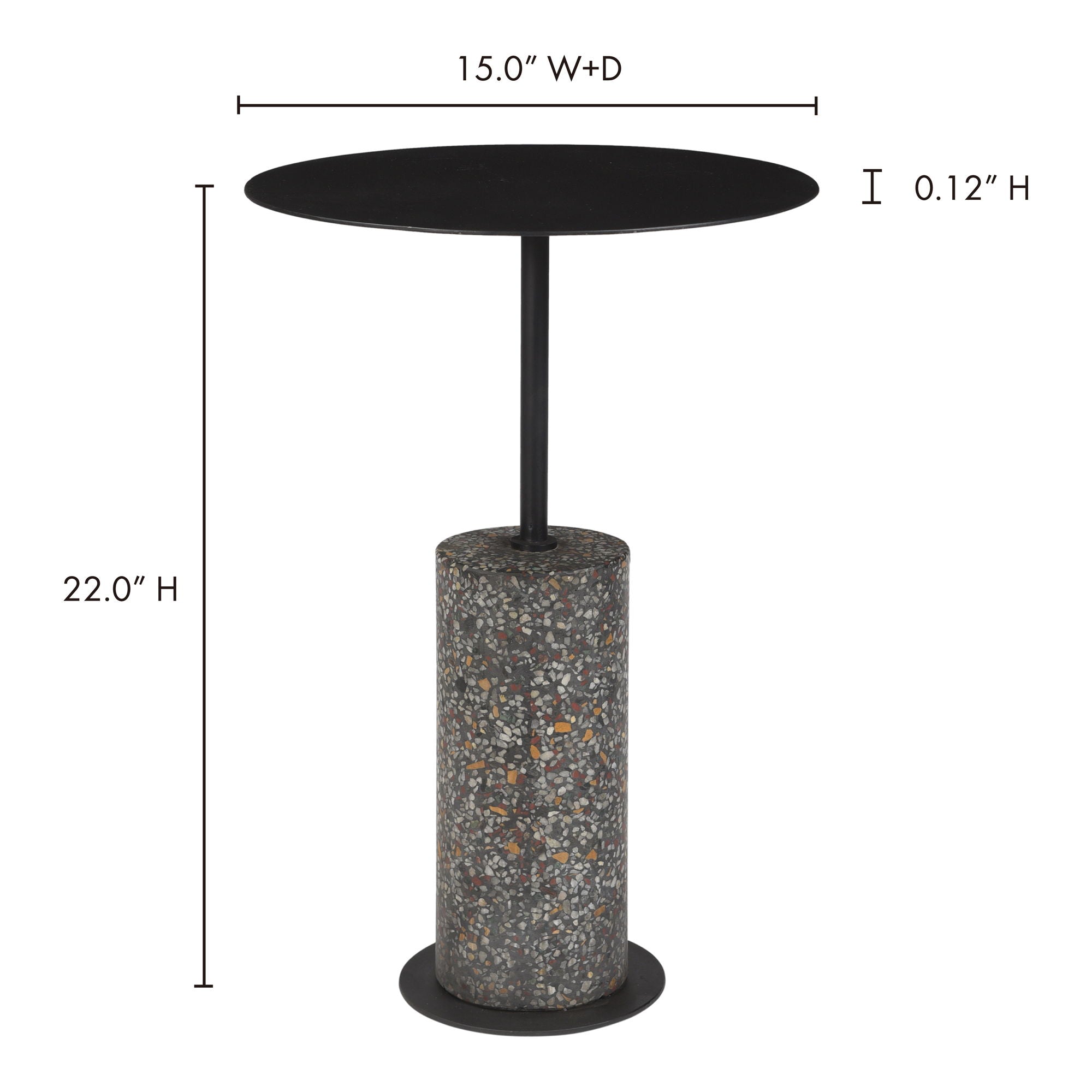 Lillith - Accent Table - Terrazzo