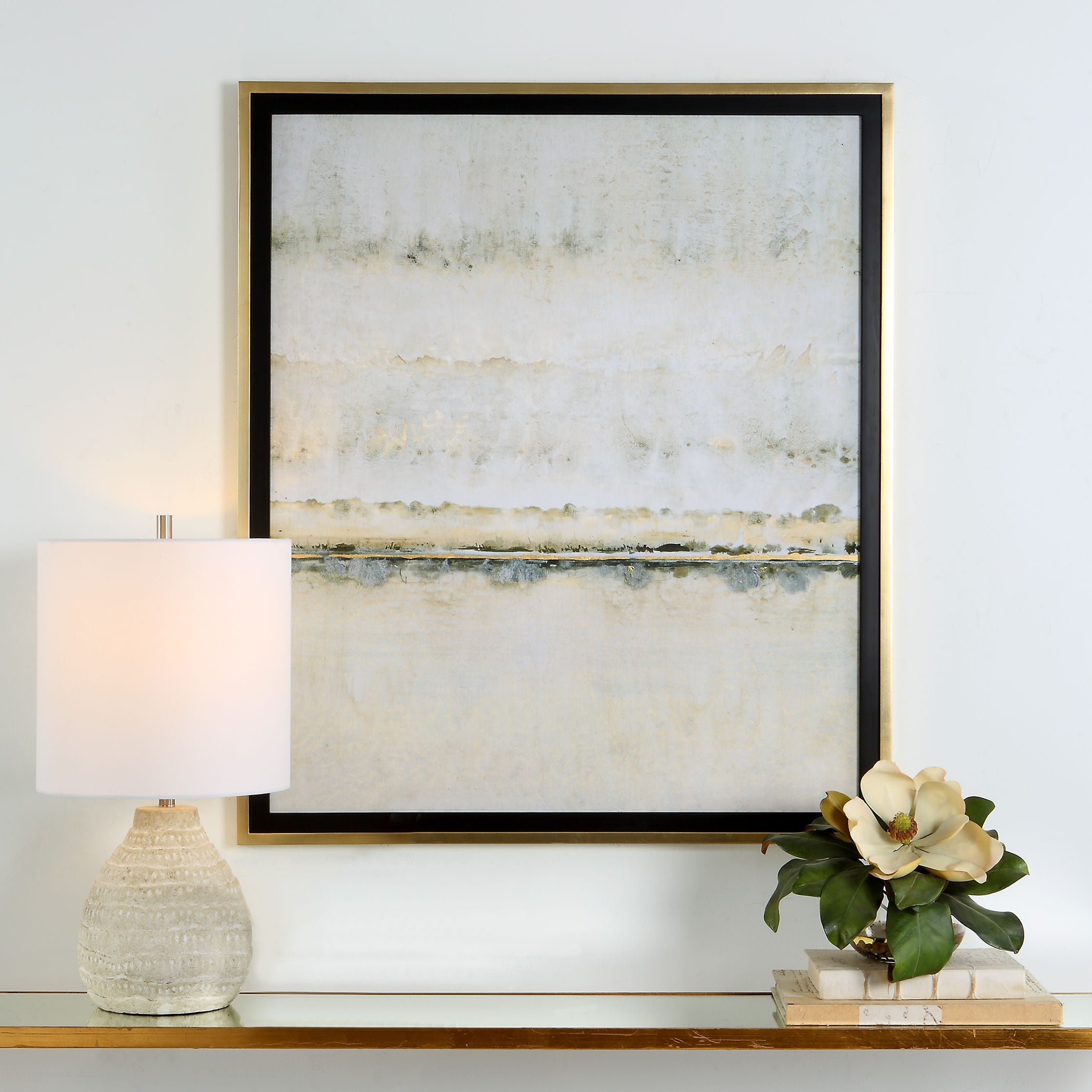 Gilded Horizon - Framed Print