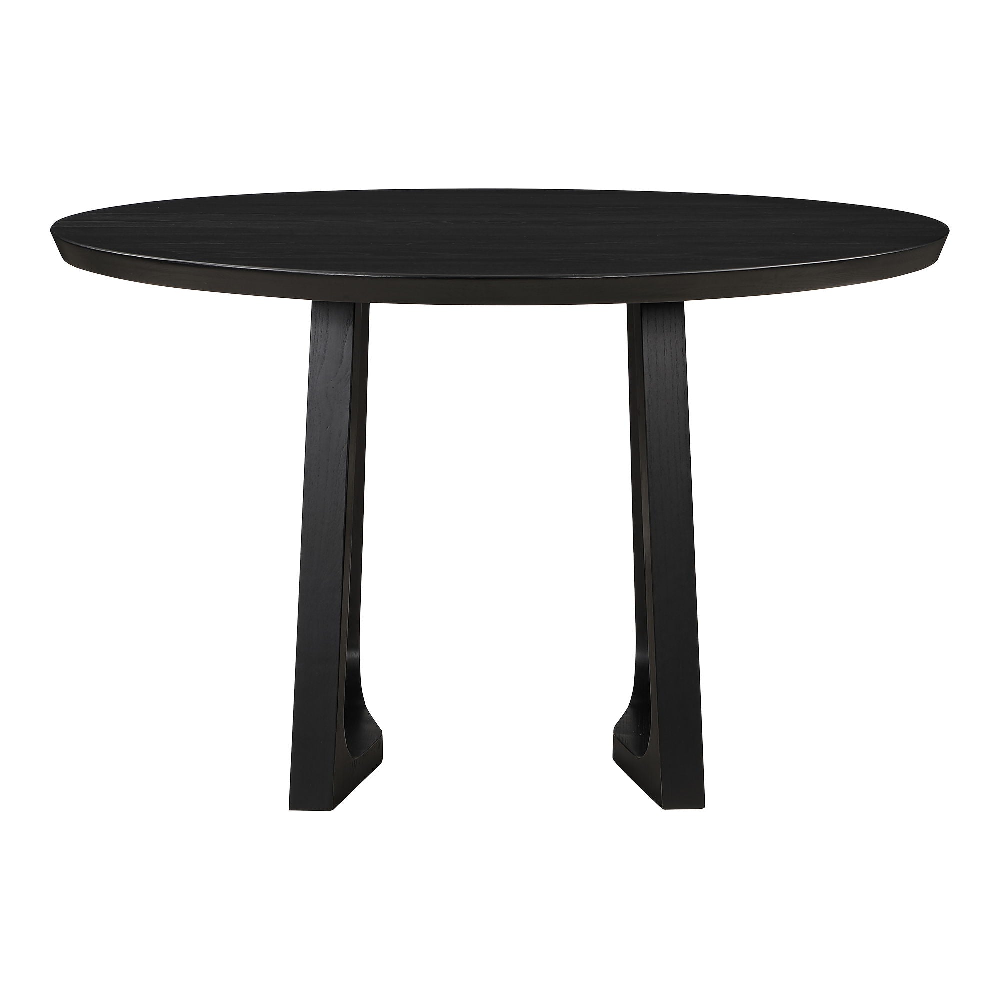 Silas - Round Dining Table - Black Ash