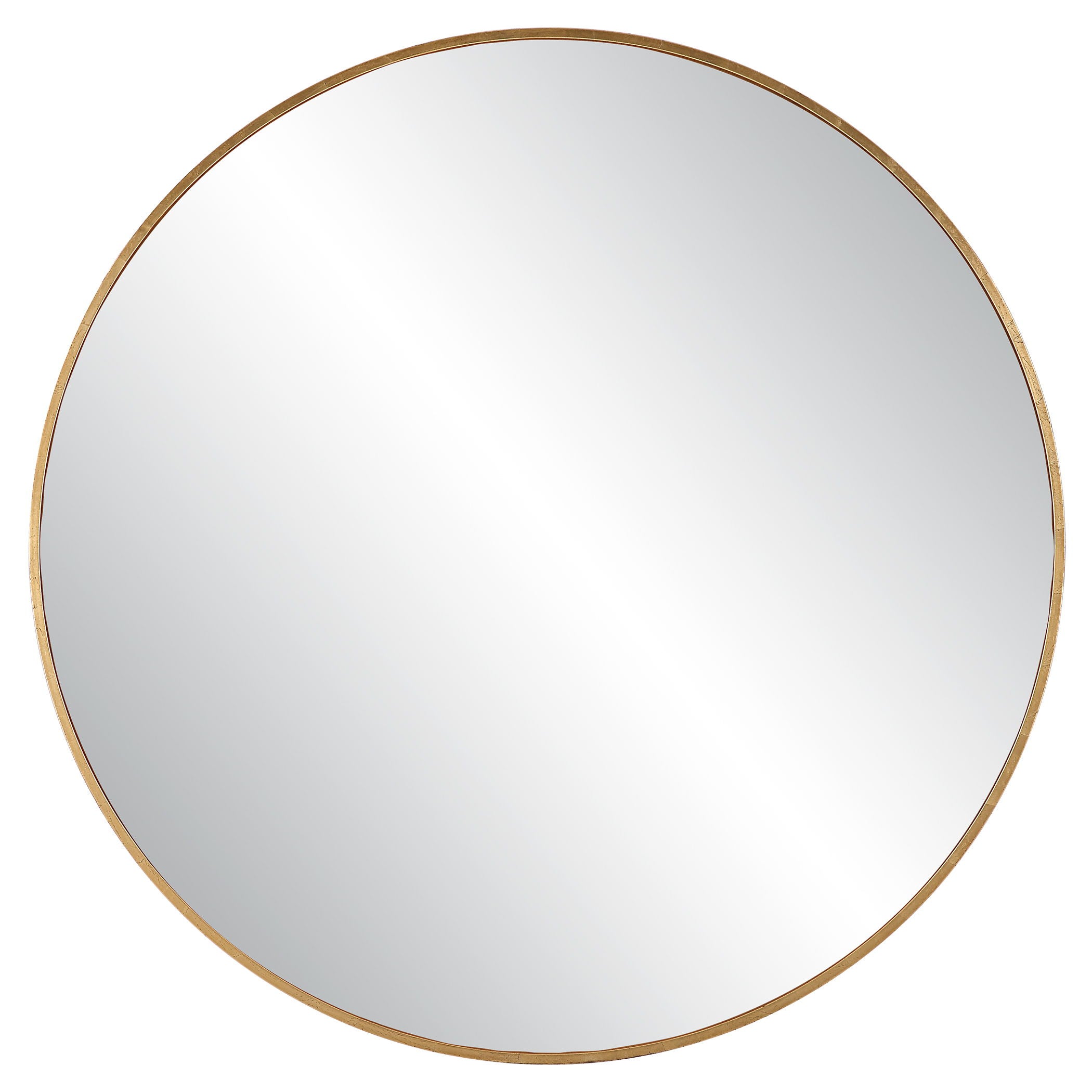 Junius - Large Round Mirror - Gold