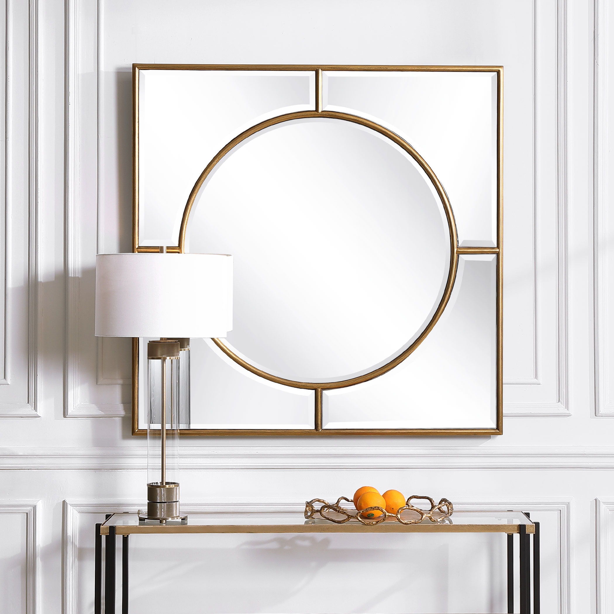 Stanford - Square Mirror - Gold