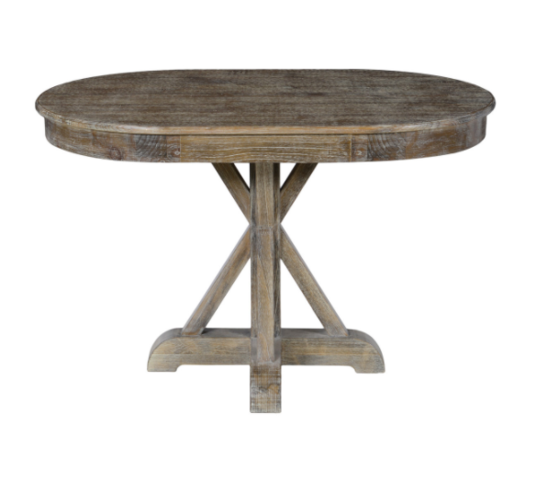 Maxwell Dining Table Lime Wash Brown