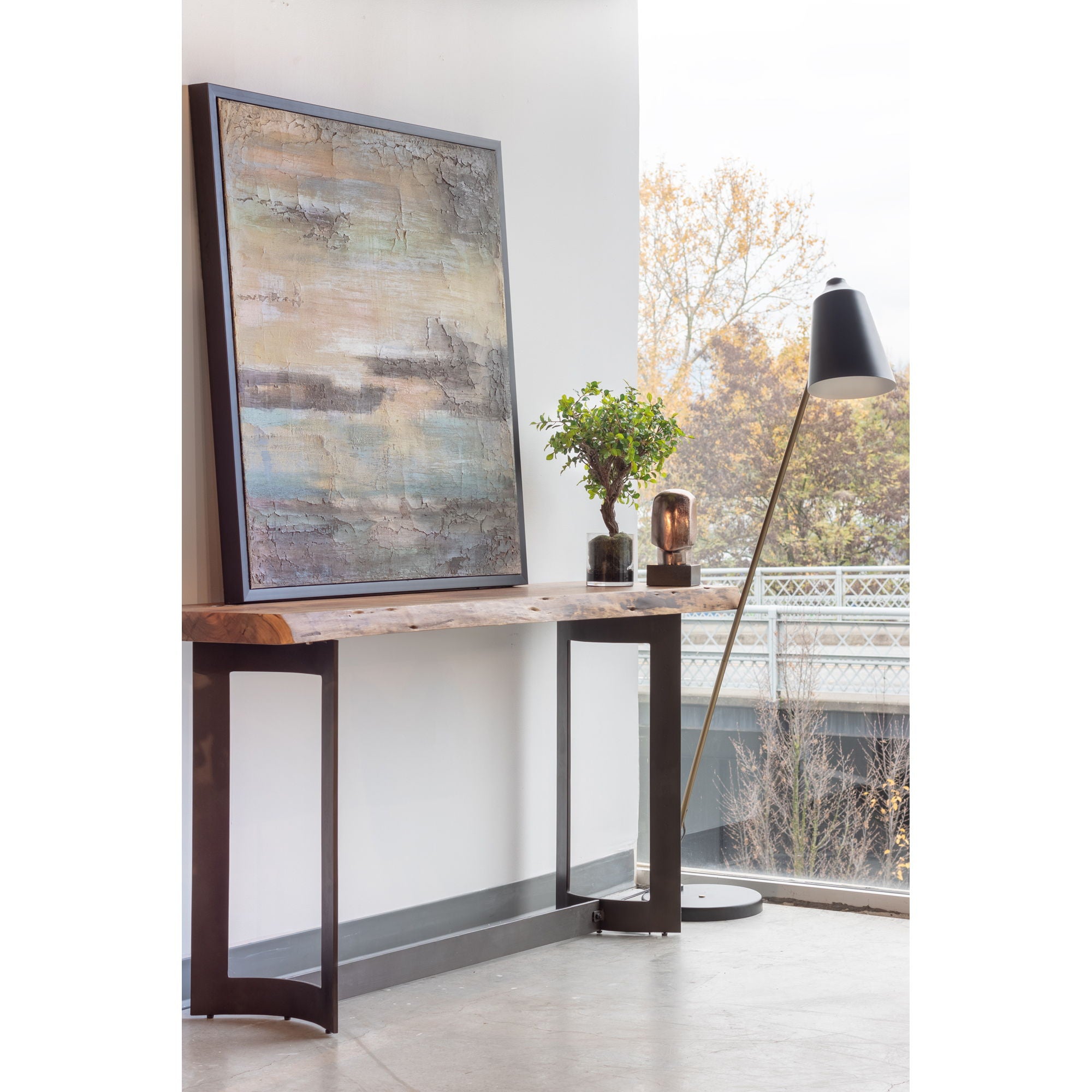 Bent - Console Table - Natural Stain