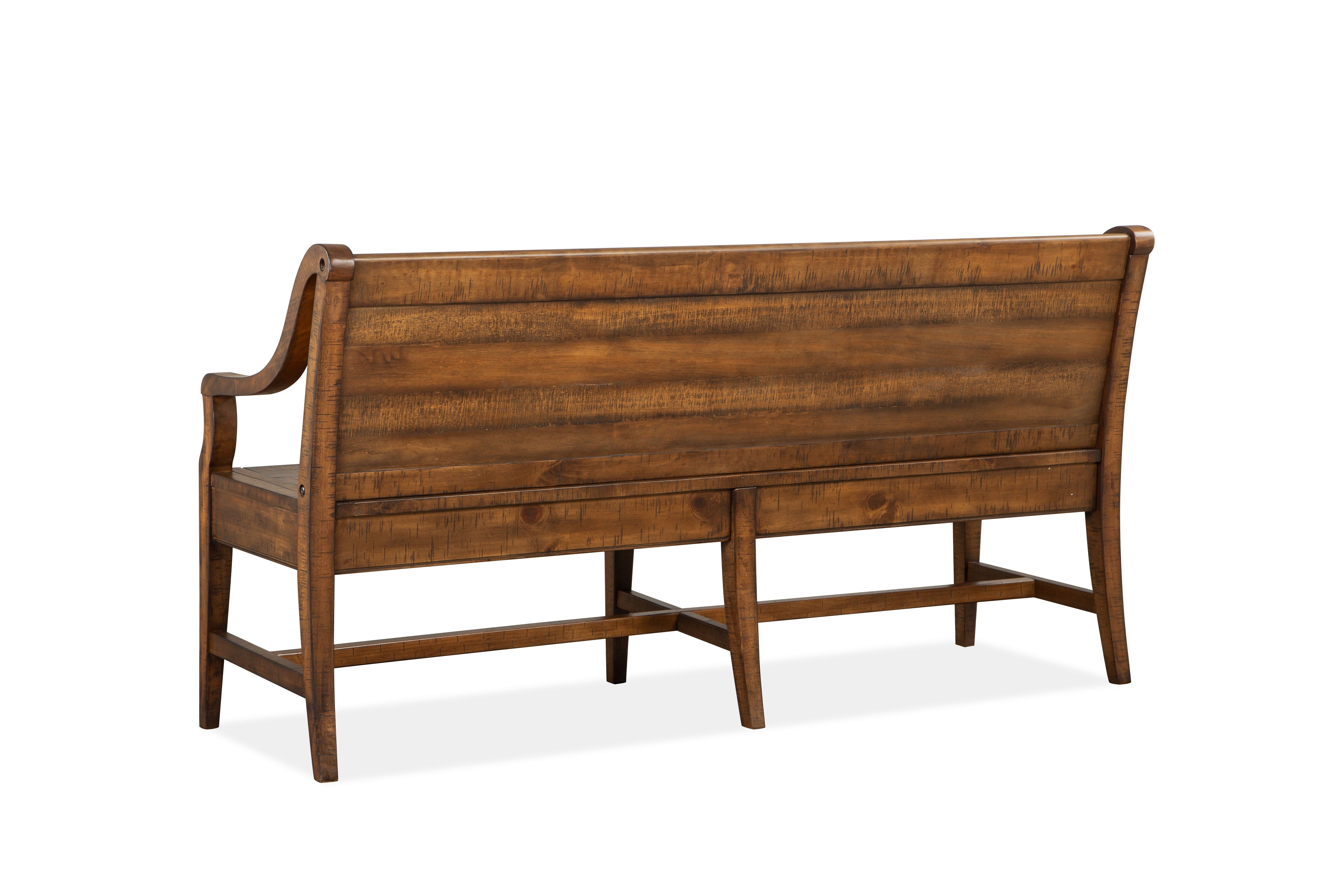 Bay Creek - Bench With Back - Toasted Nutmeg