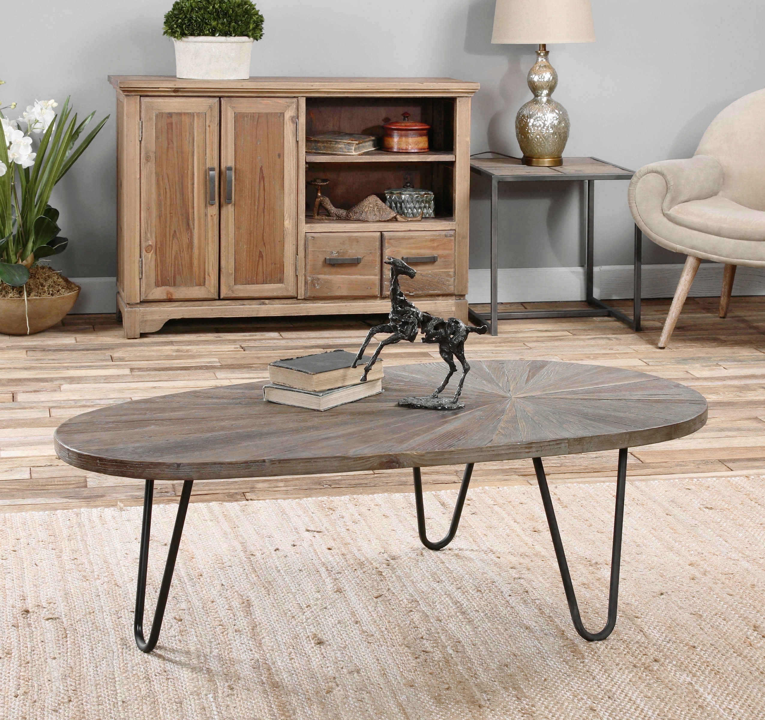 Leveni - Wooden Coffee Table - Light Brown