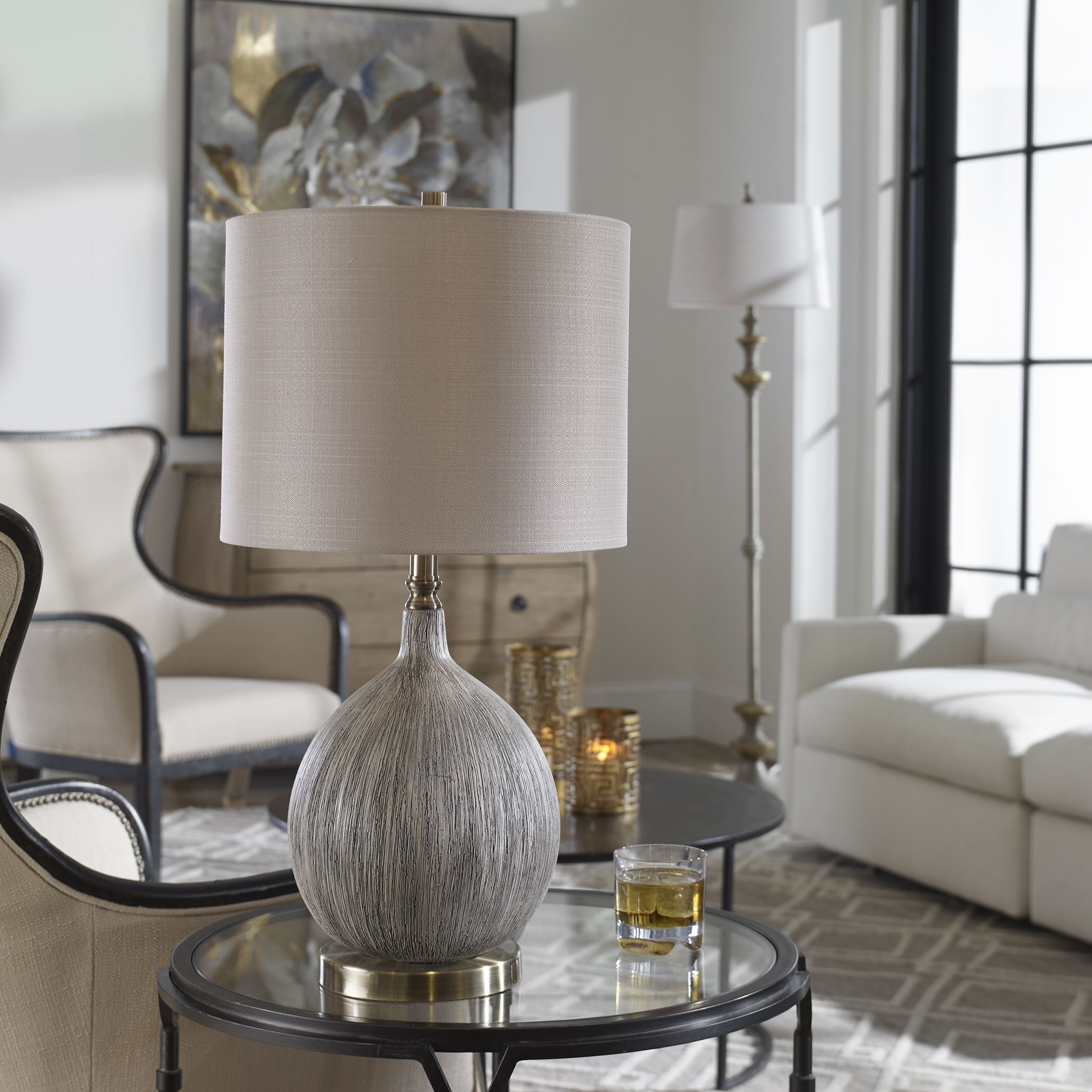 Hedera - Textured Table Lamp - Ivory