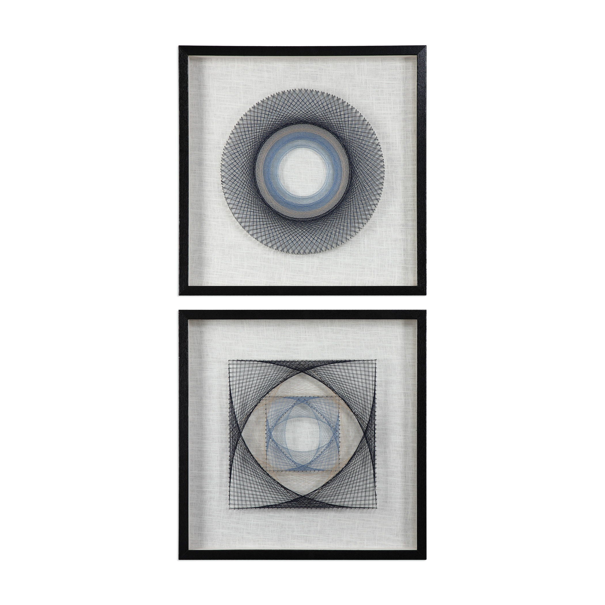 String Duet - Geometric Art (Set of 2) - Black