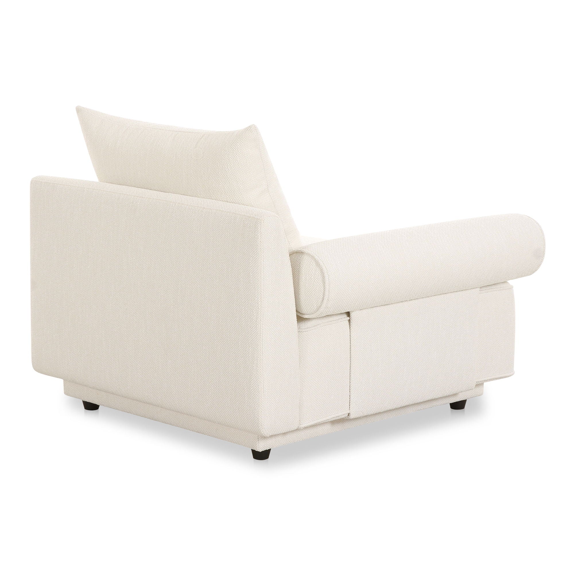 Rosello - Left Arm Facing Chair - White