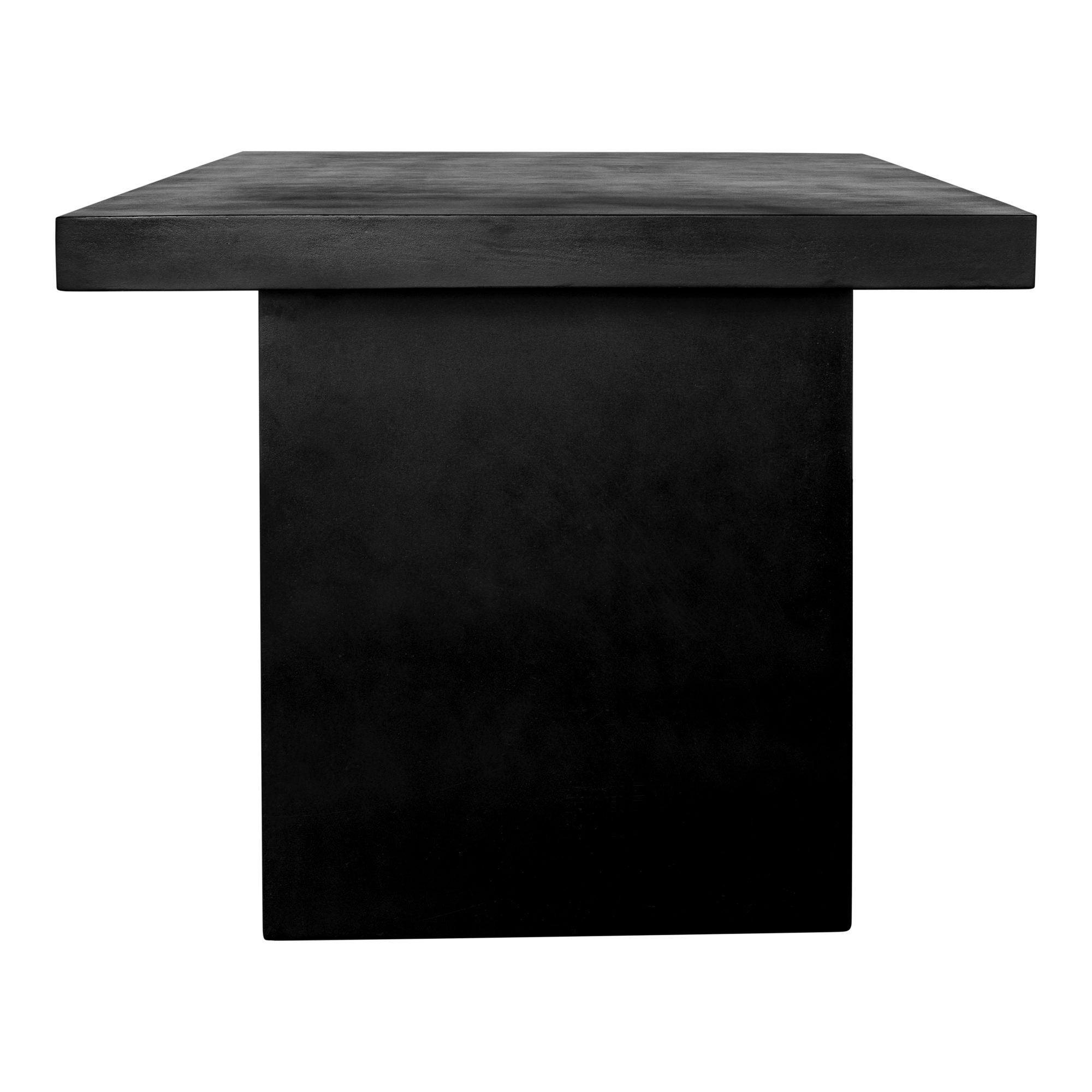 Aurelius - 2 Outdoor Dining Table - Black - Concrete