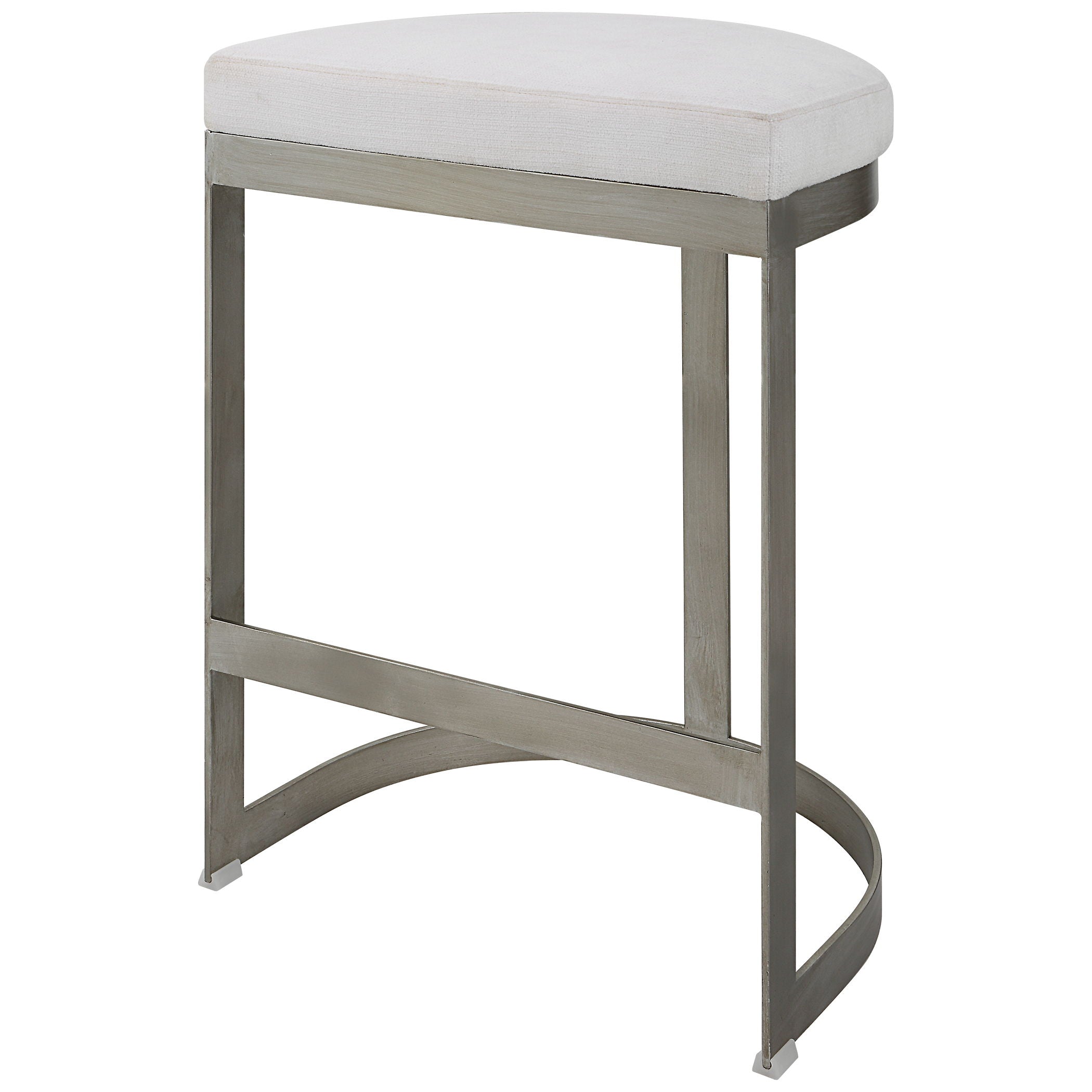 Ivanna - Backless Counter Stool - Silver