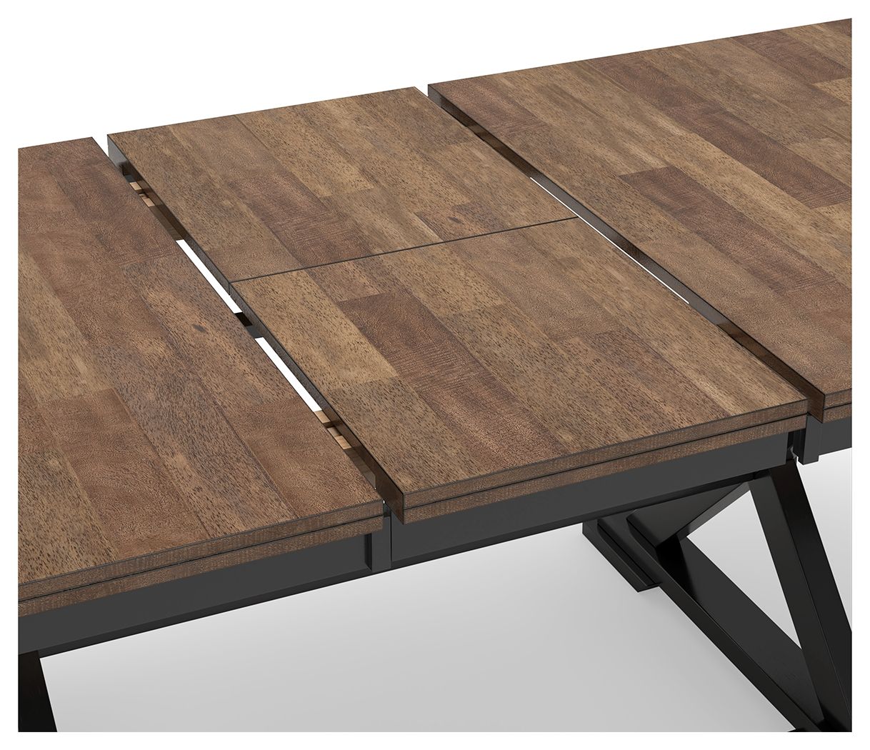 Wildenauer - Brown / Black - Rectangular Dining Extension Table