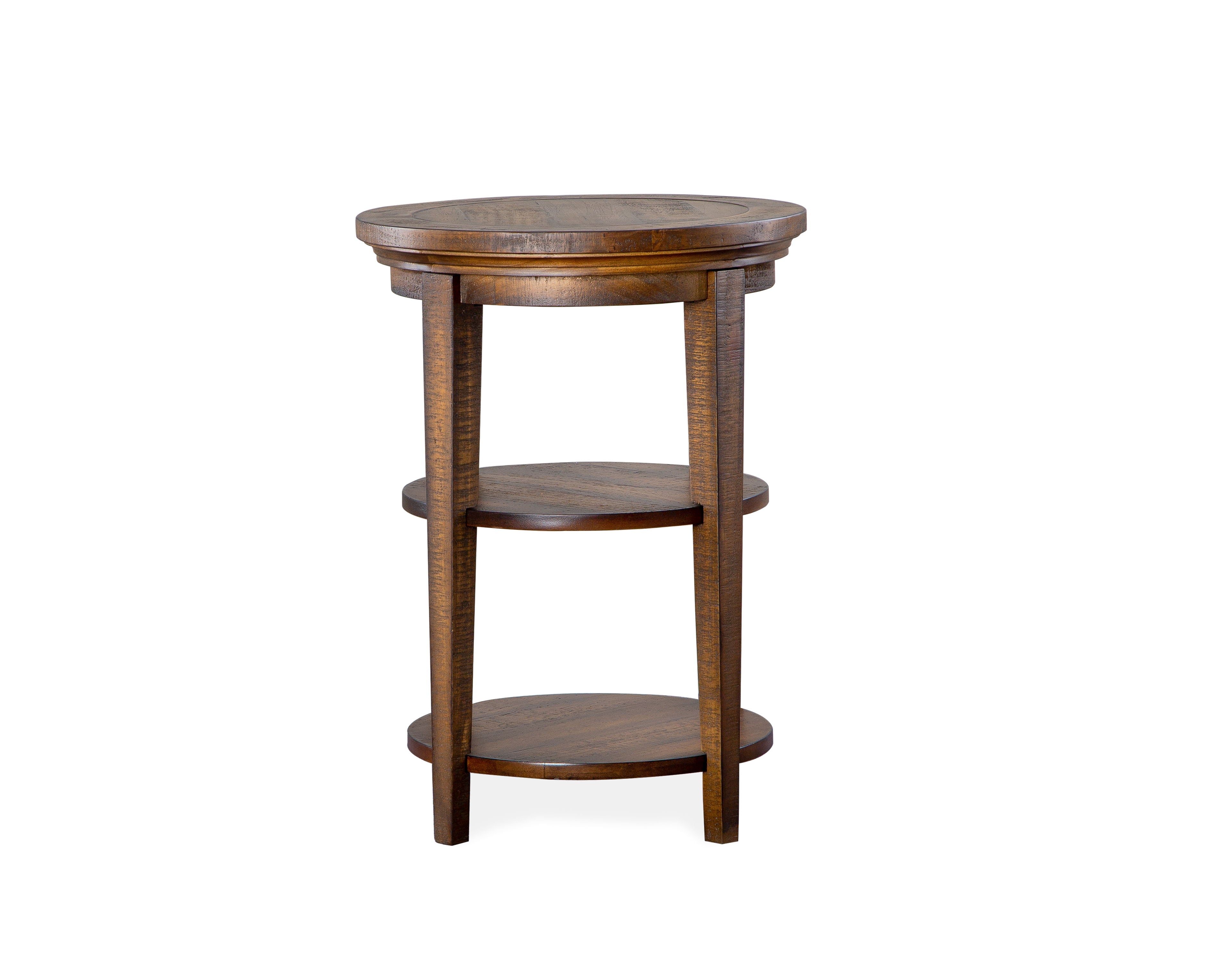Bay Creek - Round Accent End Table - Toasted Nutmeg