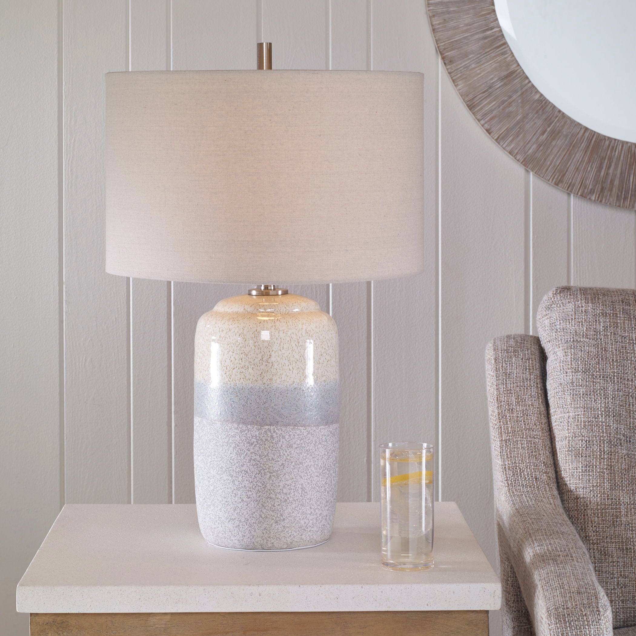 Pinpoint - Specked Table Lamp - Pearl Silver