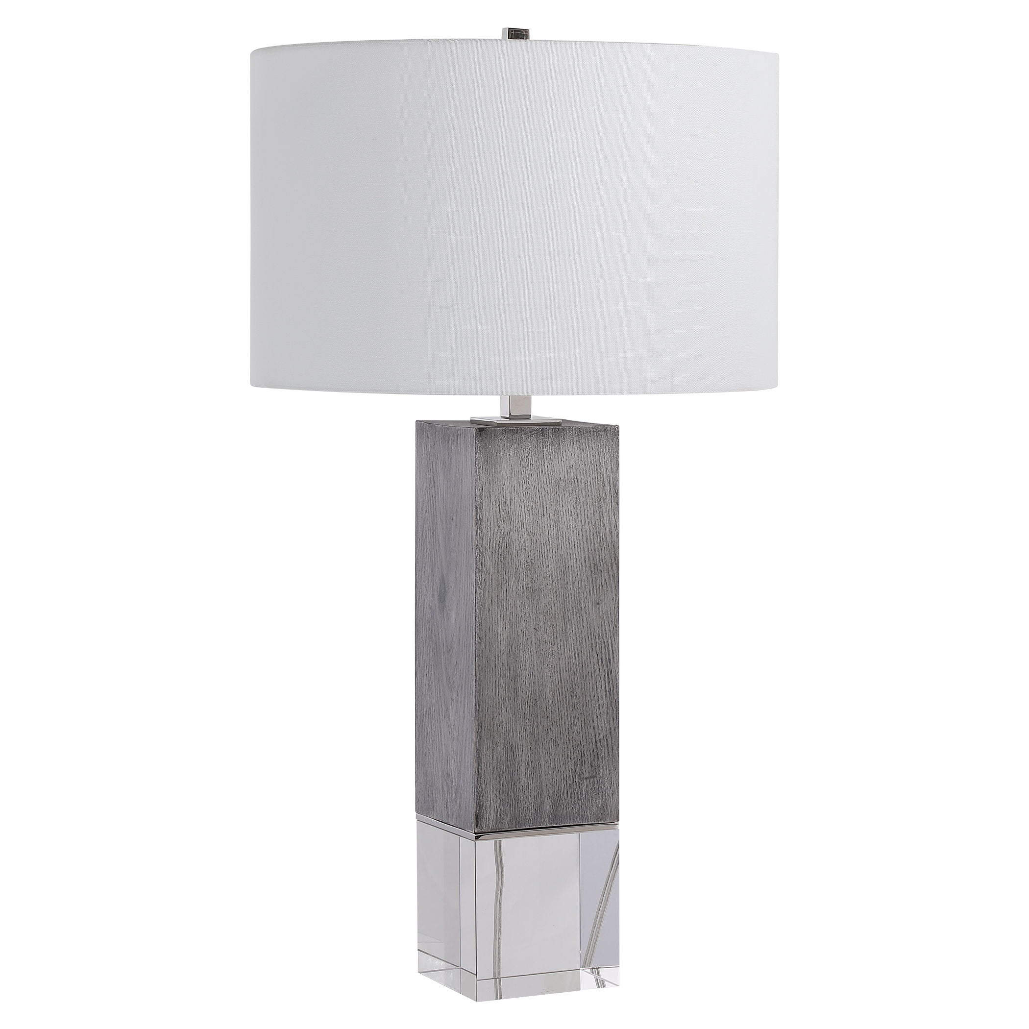 Cordata - Modern Lodge Table Lamp - Pearl Silver
