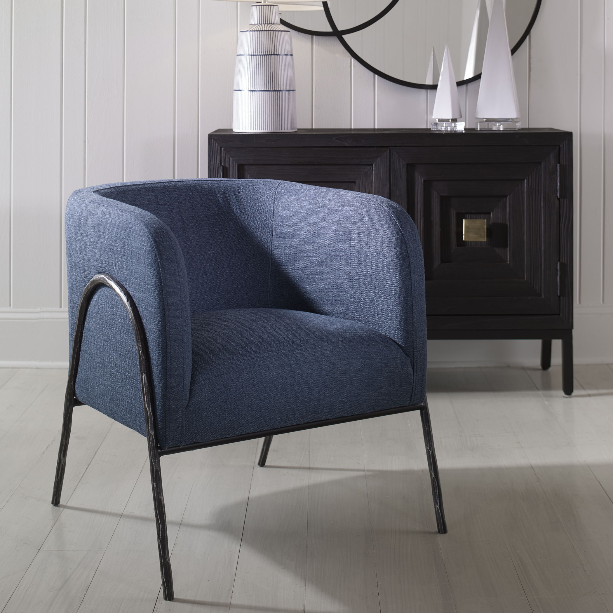 Jacobsen - Barrel Chair - Denim