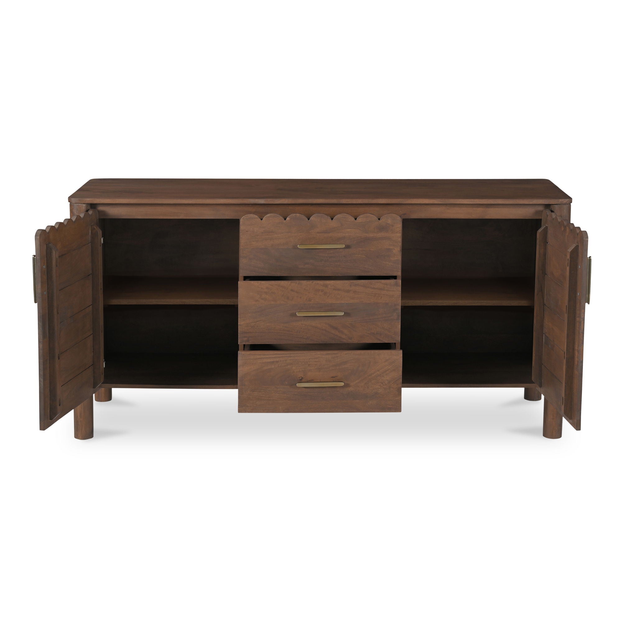 Wiley - 3 Drawer Sideboard - Vintage Brown