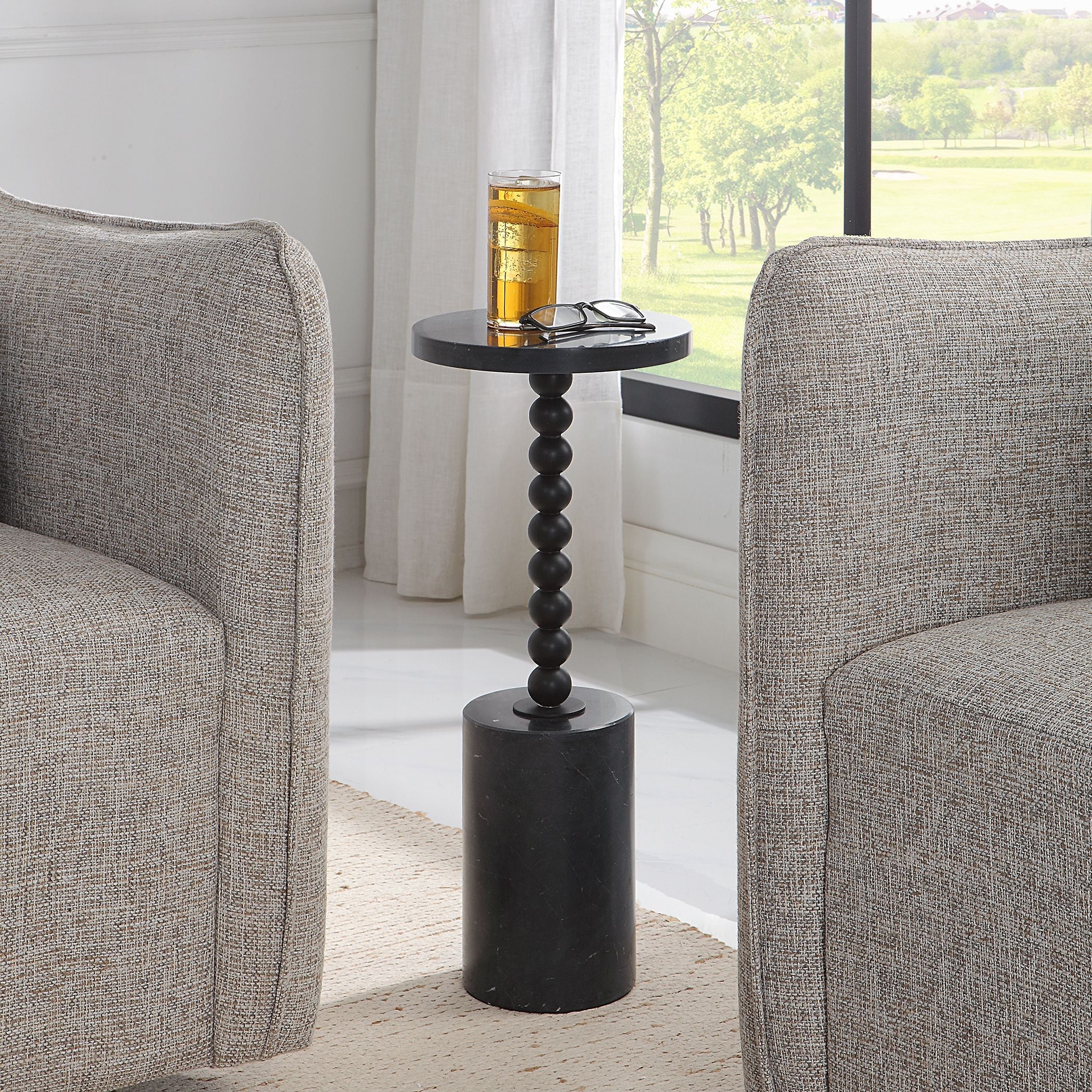 Bead - Drink Table - Black