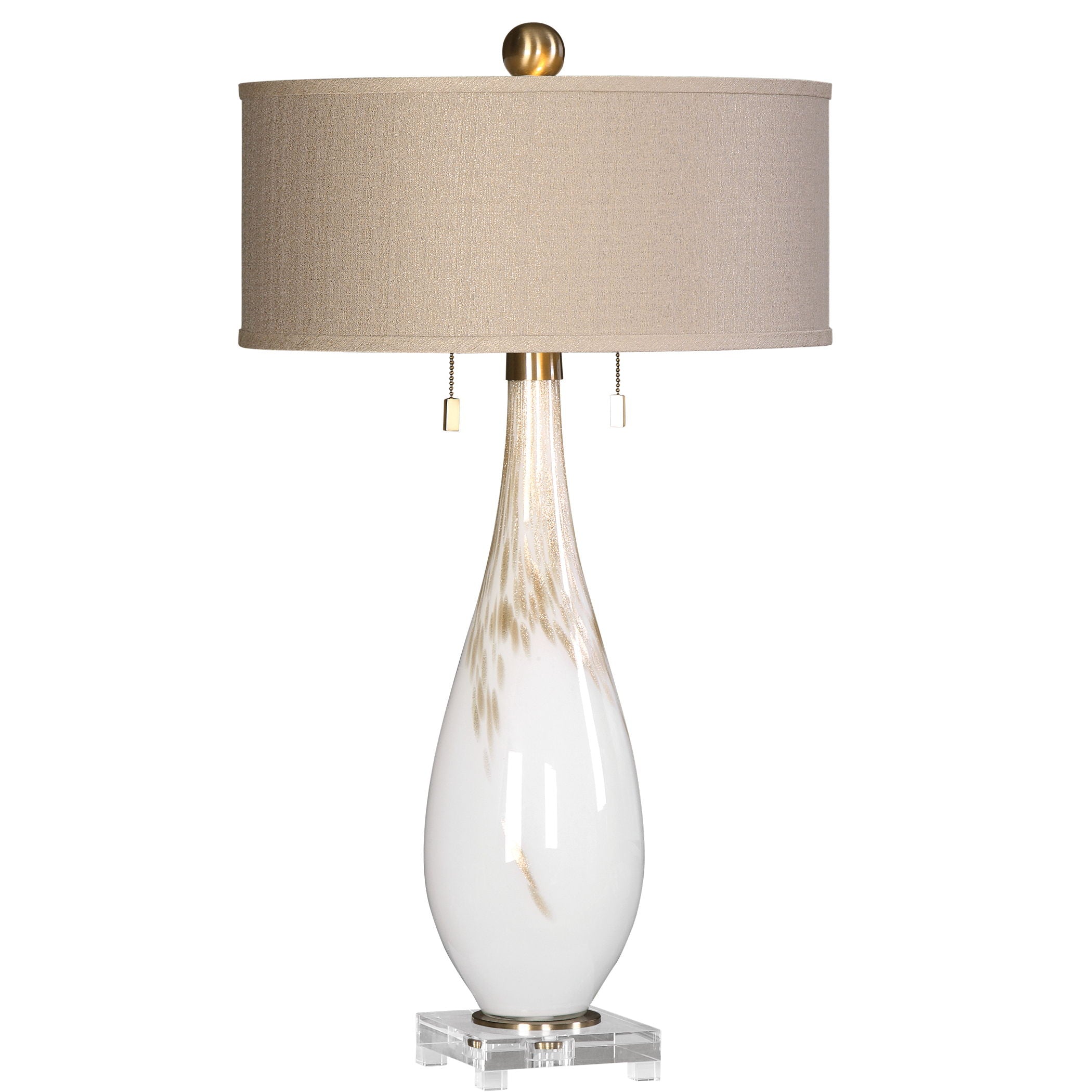 Cardoni - Glass Table Lamp - White
