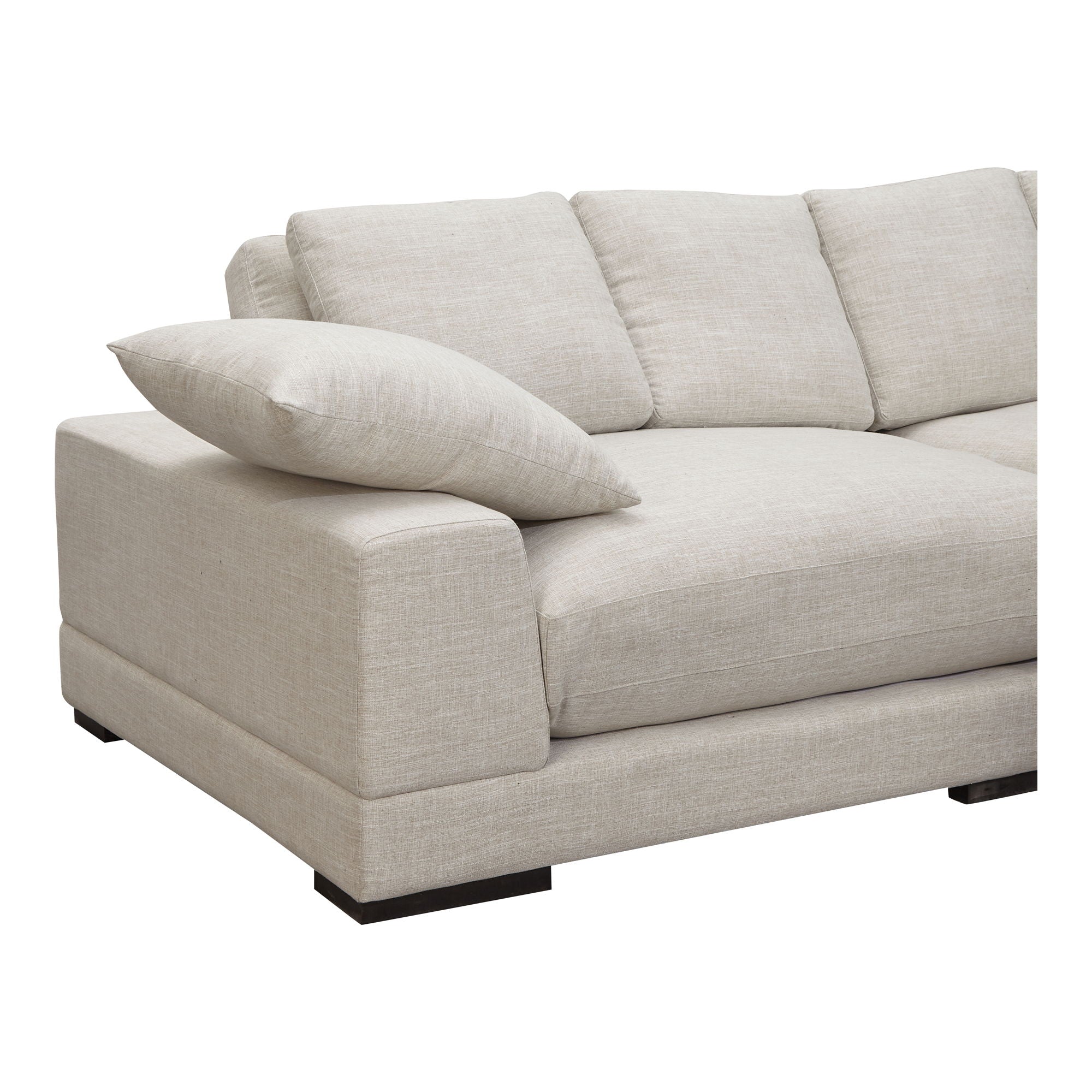 Plunge - Sectional - Beige - Fabric