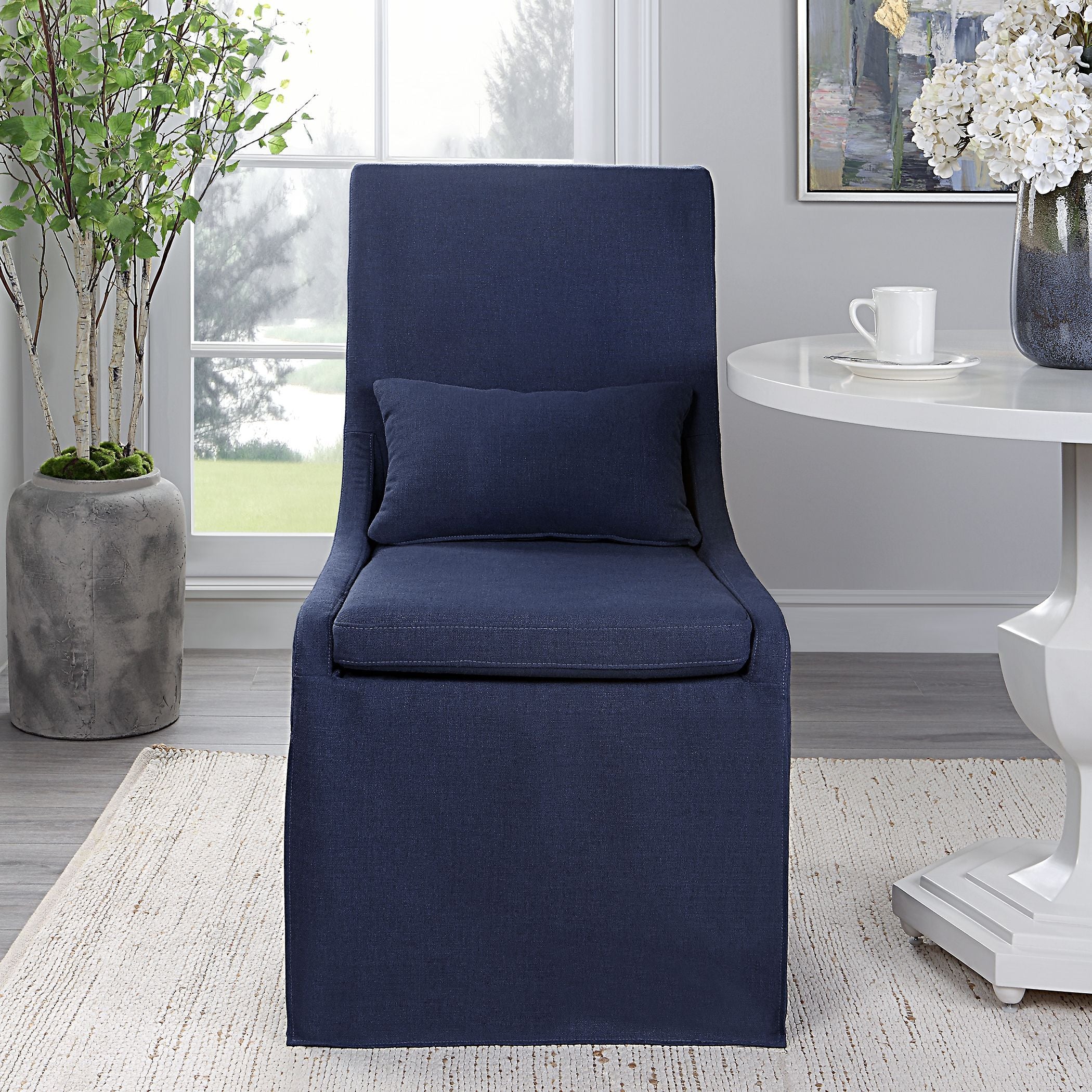 Uttermost brie armless discount chair