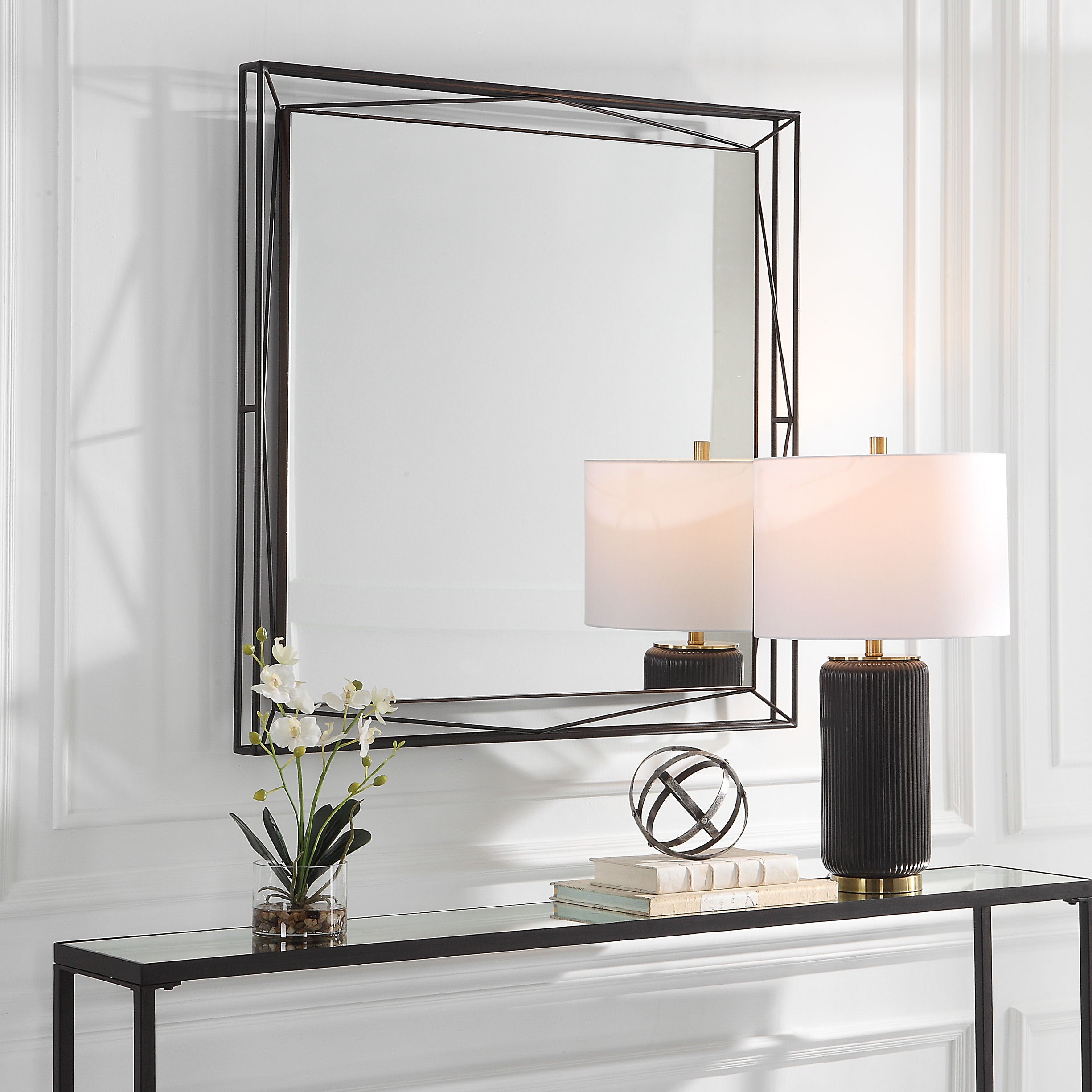 Entangled - Modern Square Mirror